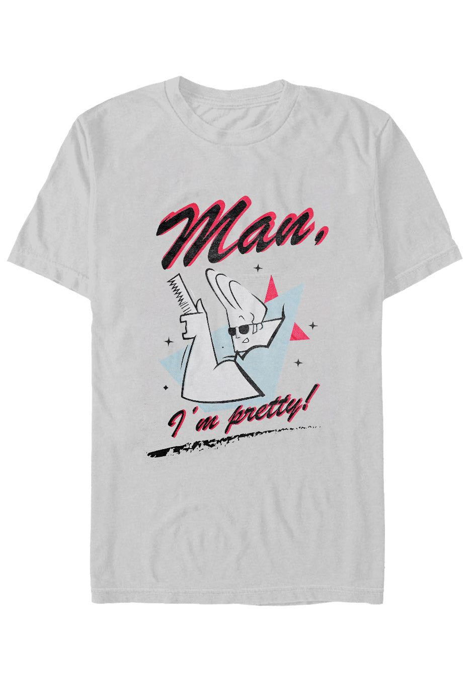 Johnny Bravo - I'm Pretty Sporty Grey - T-Shirt | Neutral-Image