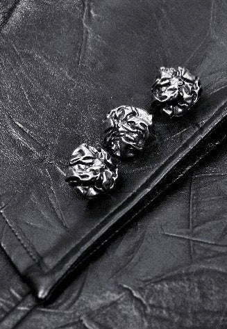 Dark In Love - Black Deep Sea Hunter Leather Long - Jacket | Women-Image