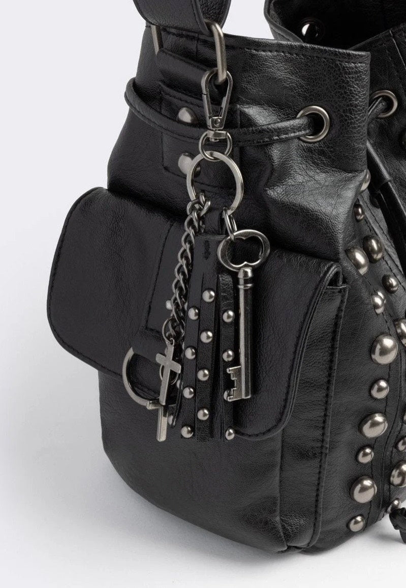 Minga London - Kara Vegan Bucket Black - Bag | Neutral-Image