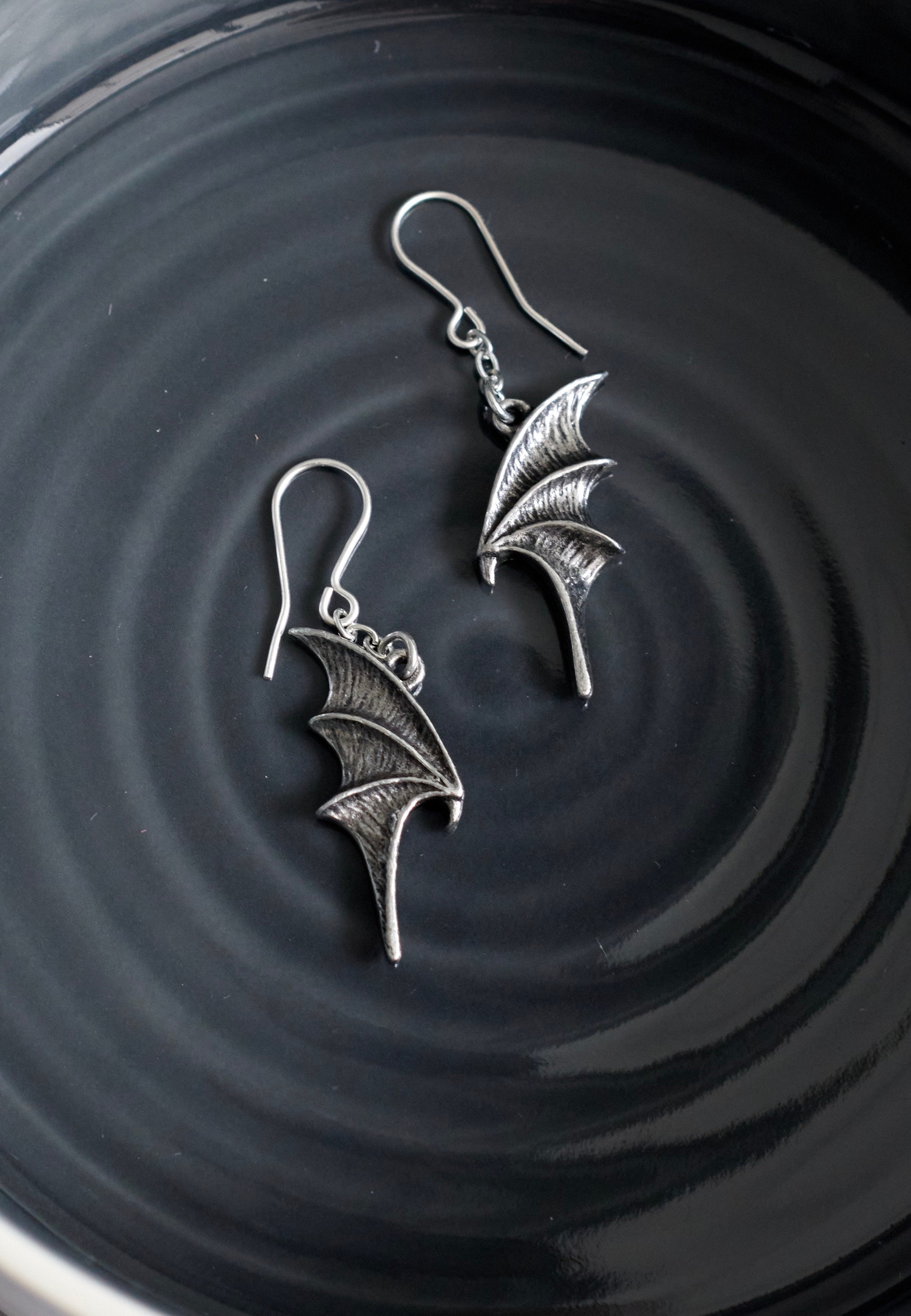 Alchemy England - A Night With Goethe Droppers Silver - Earrings