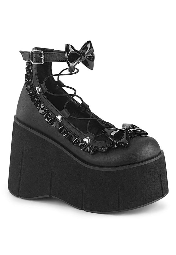 DemoniaCult - Kera 18 Black Vegan Leather - Girl Shoes | Nuclear Blast