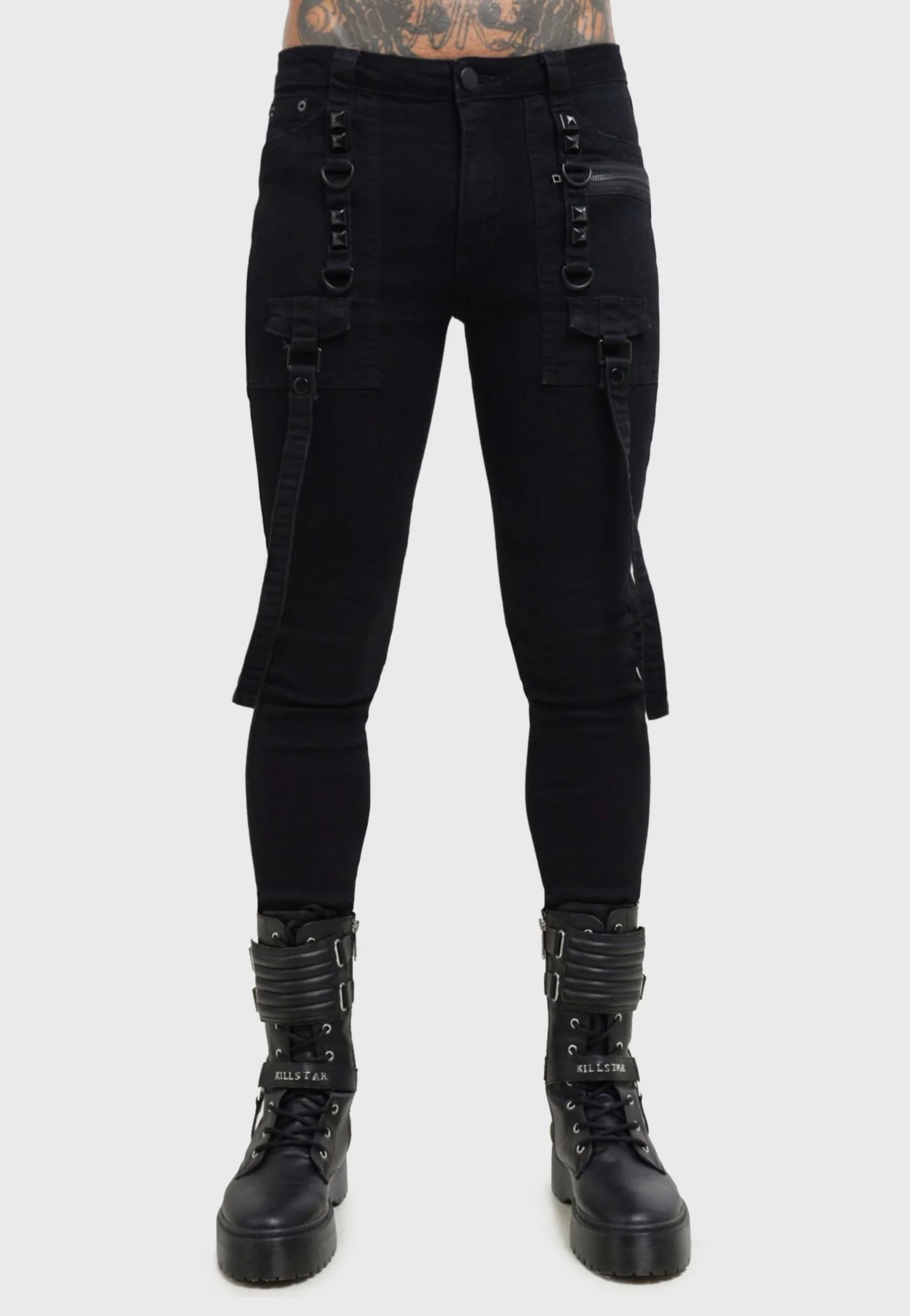 Killstar x Kihilist - Bondage Black - Pants | Men-Image