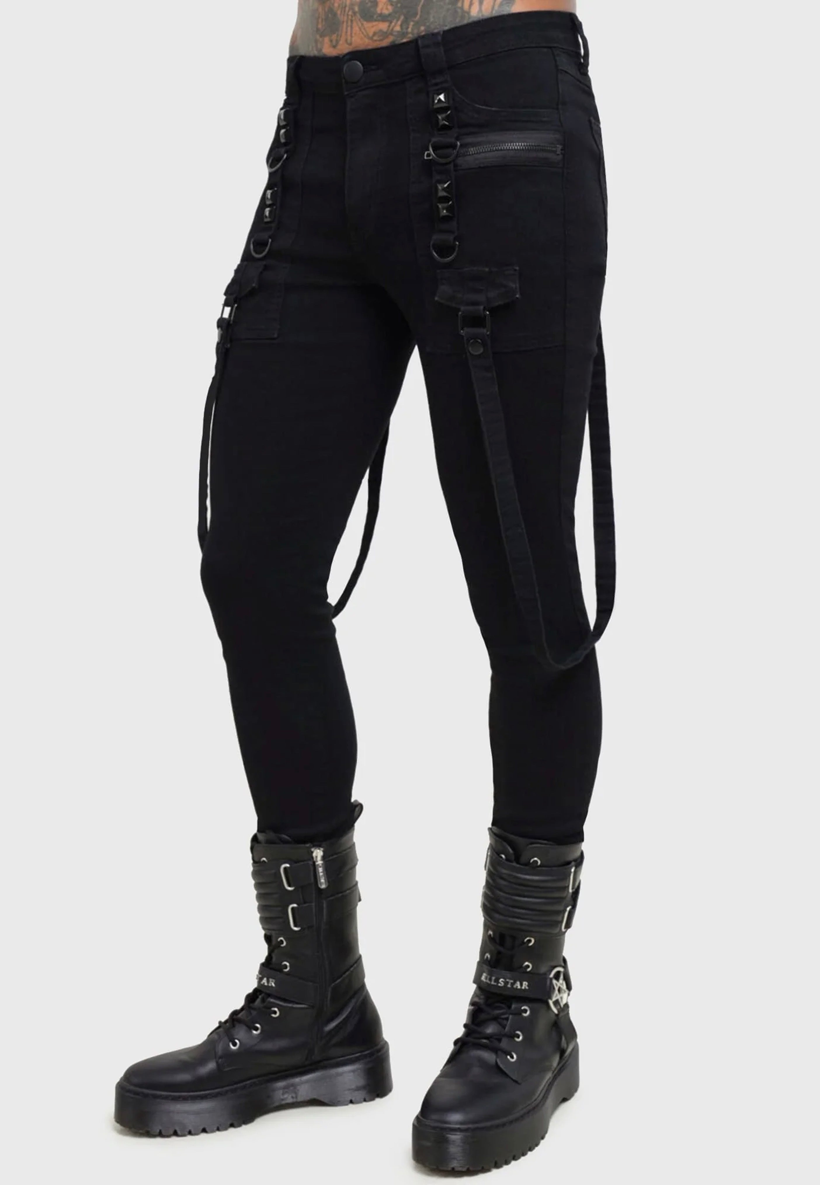 Killstar x Kihilist - Bondage Black - Pants | Men-Image