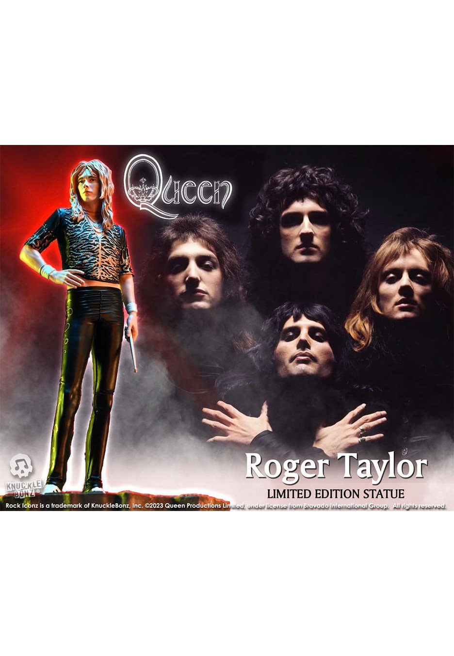 Queen - Roger Taylor II (Sheer Heart Attack Era) Rock Iconz - Statue