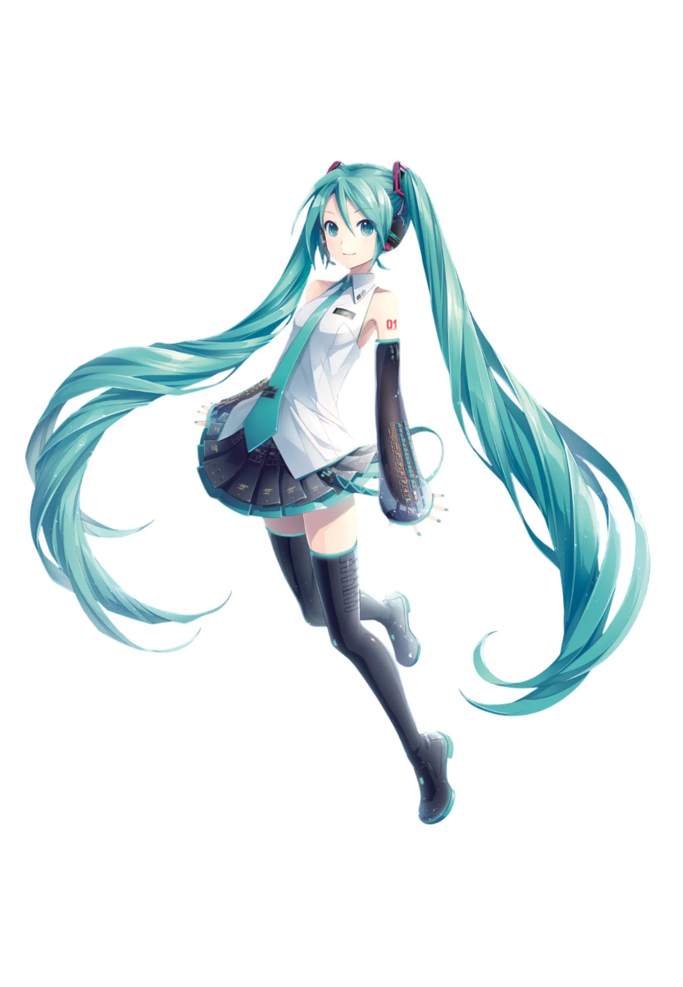 Koi Footwear x Hatsune Miku - The Hatsune Miku Long Boots Black - Girl Shoes | Women-Image