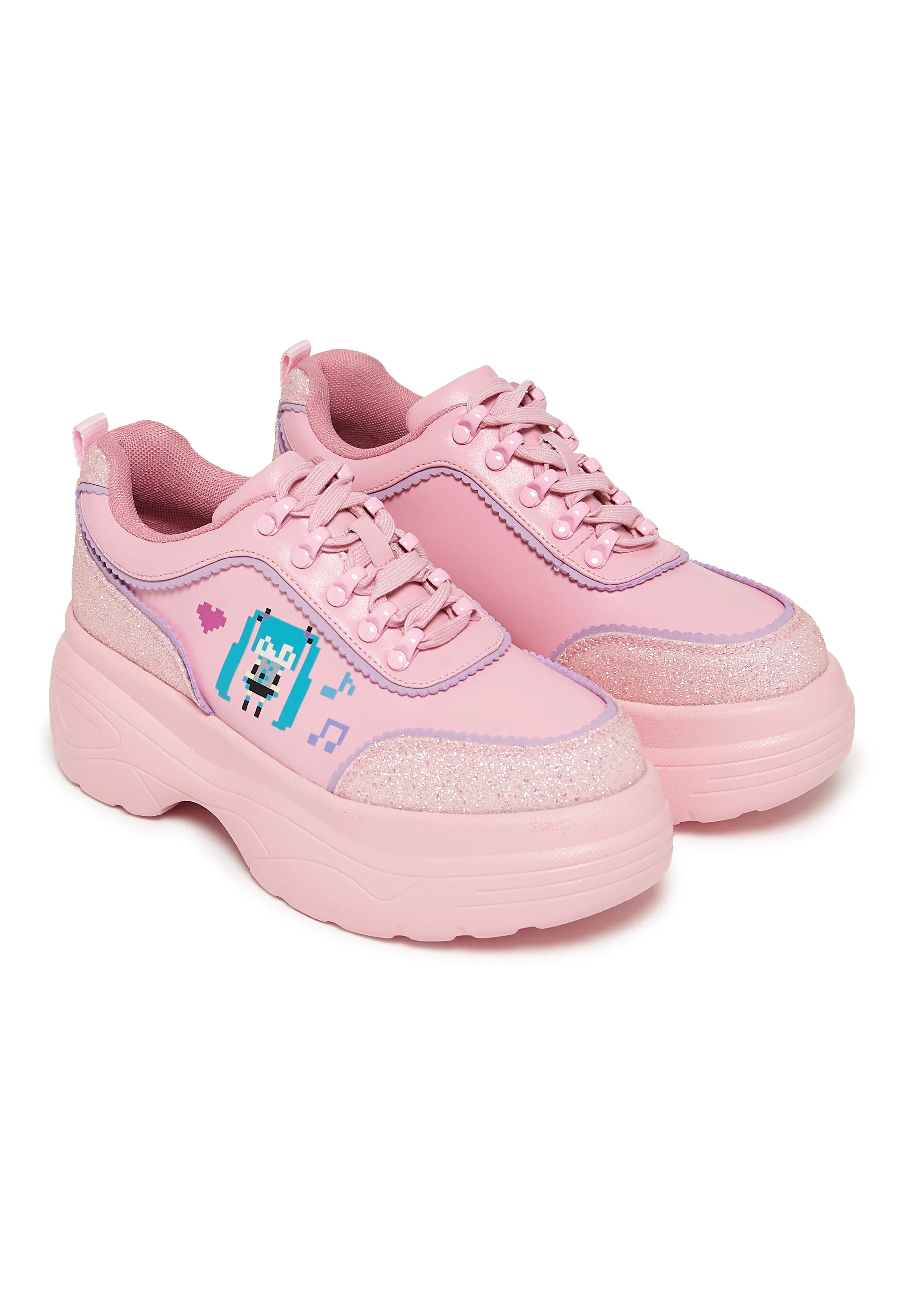 Koi Footwear x Hatsune Miku - Virtual Diva Miku Chunky Pink - Girl Shoes | Women-Image