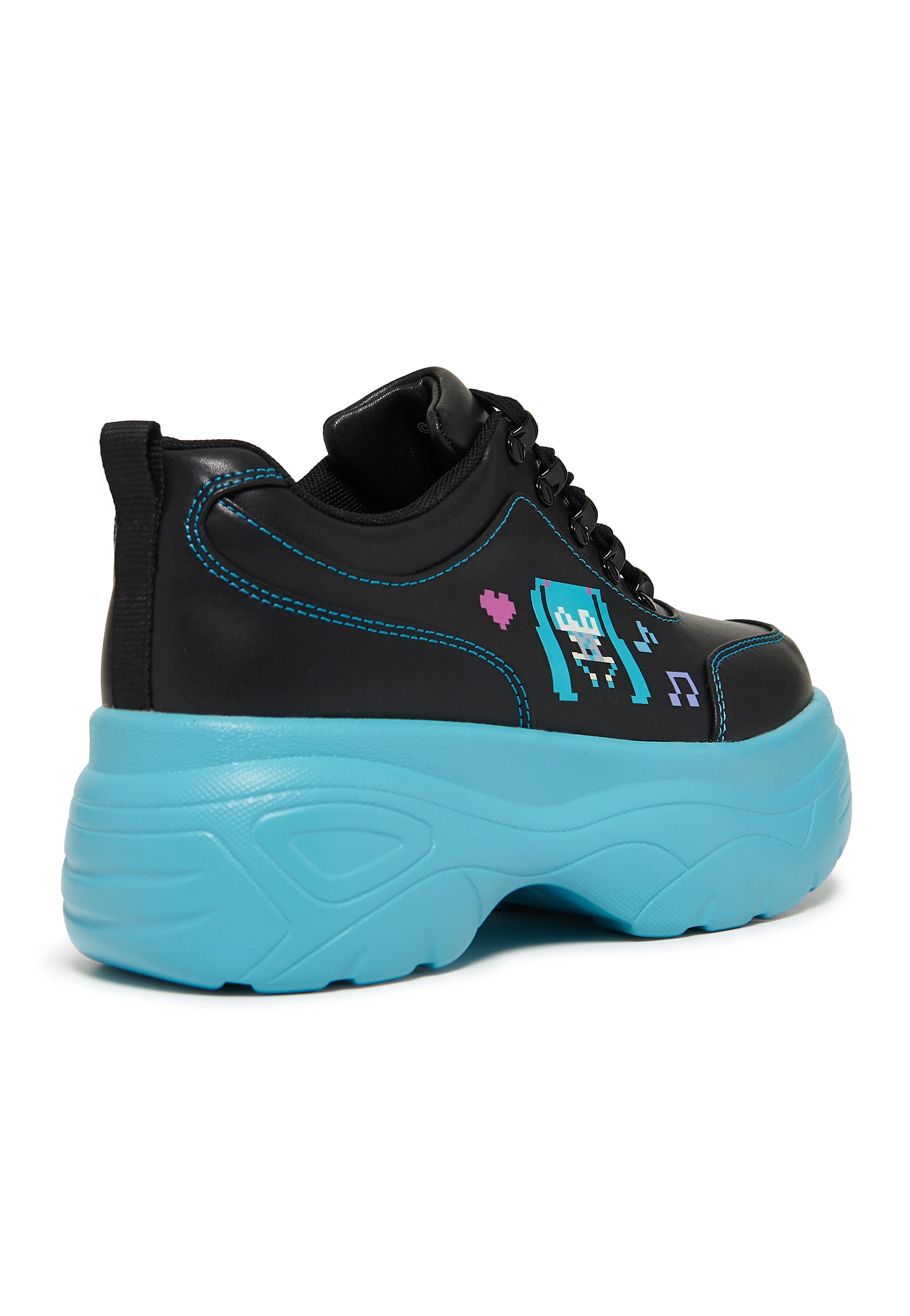 Koi Footwear x Hatsune Miku - Virtual Diva Miku Chunky Black - Girl Shoes | Women-Image