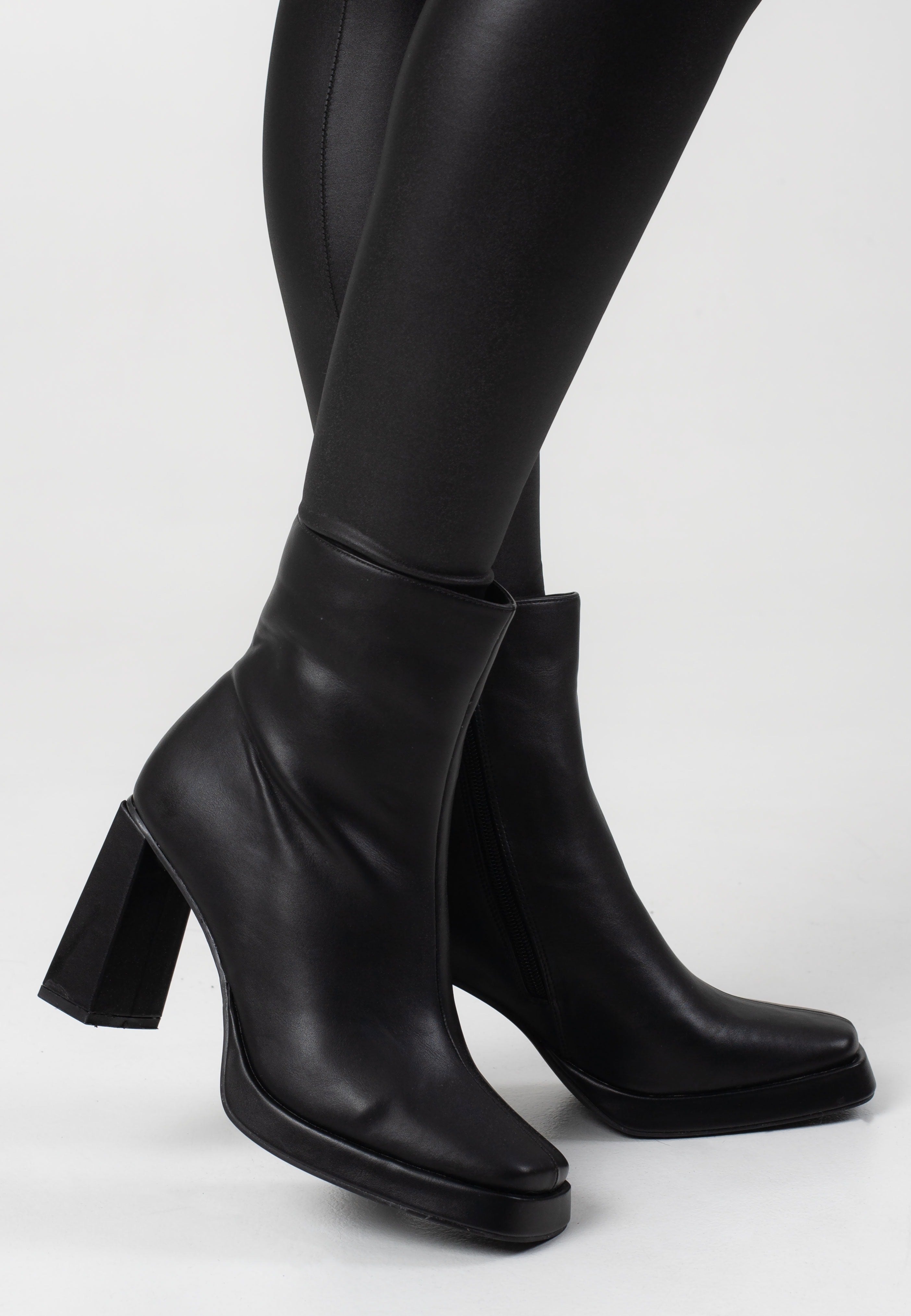 Koi Footwear - Halla Black Heeled - Girl Shoes | Women-Image