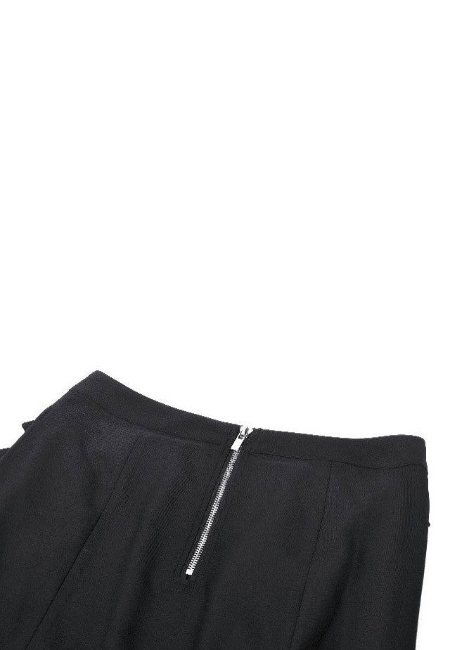 Dark In Love - Punk Black Slit Metal Long - Skirt | Women-Image