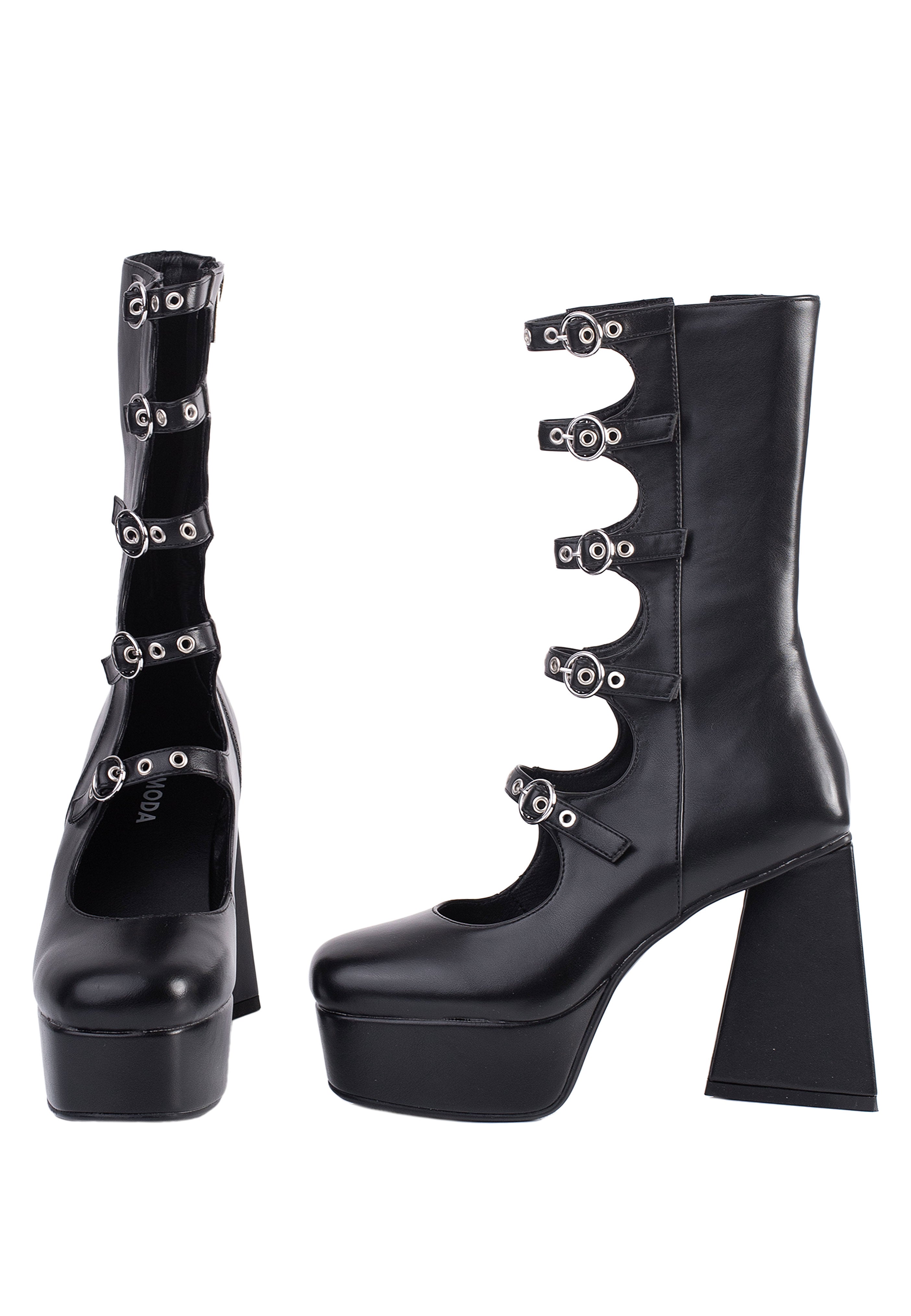 Lamoda - Padlock Platform Calf - Girl Shoes | Women-Image