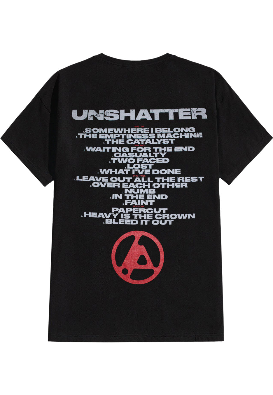 Linkin Park Unshatter Tracks Camiseta