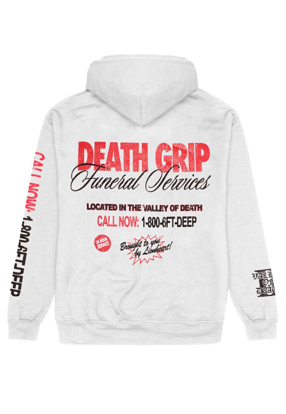 Lionheart - Death Grip White - Hoodie | Neutral-Image