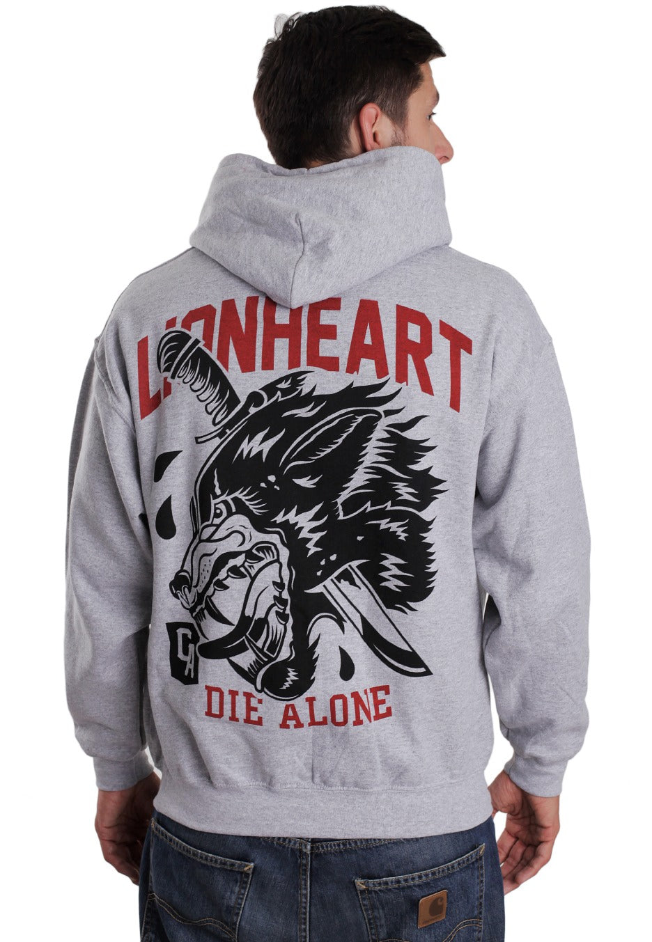 Lionheart - Wolf Sportsgrey - Hoodie | Men-Image