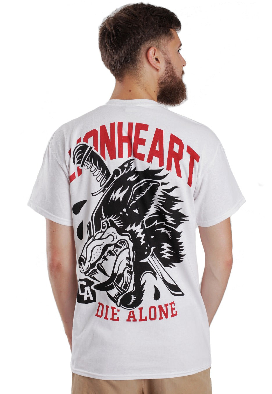 Lionheart Wolf White Camiseta