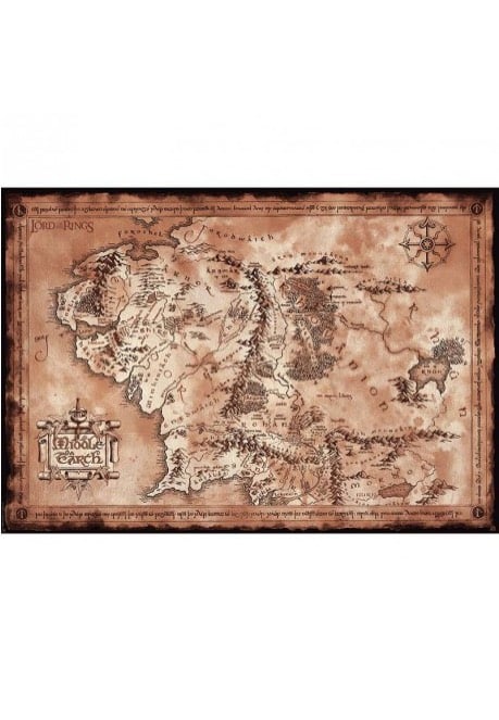 The Lord Of The Rings - Map Maxi - Poster