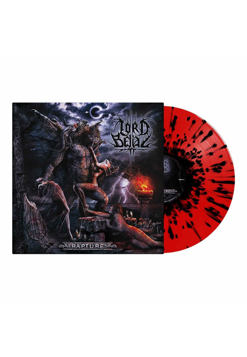 Lord Belial - Rapture Transparent Red Black - Splattered Vinyl