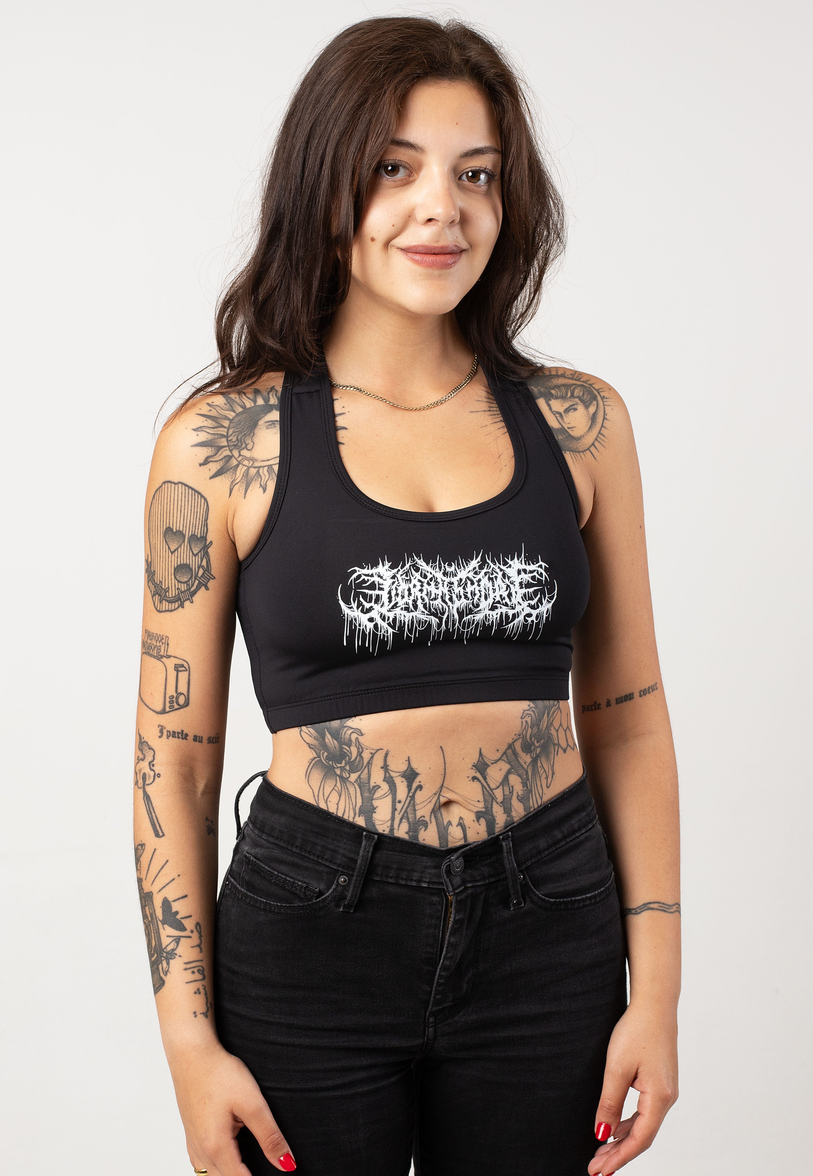 Lorna Shore - Moon Logo - Sports Bra | Women-Image