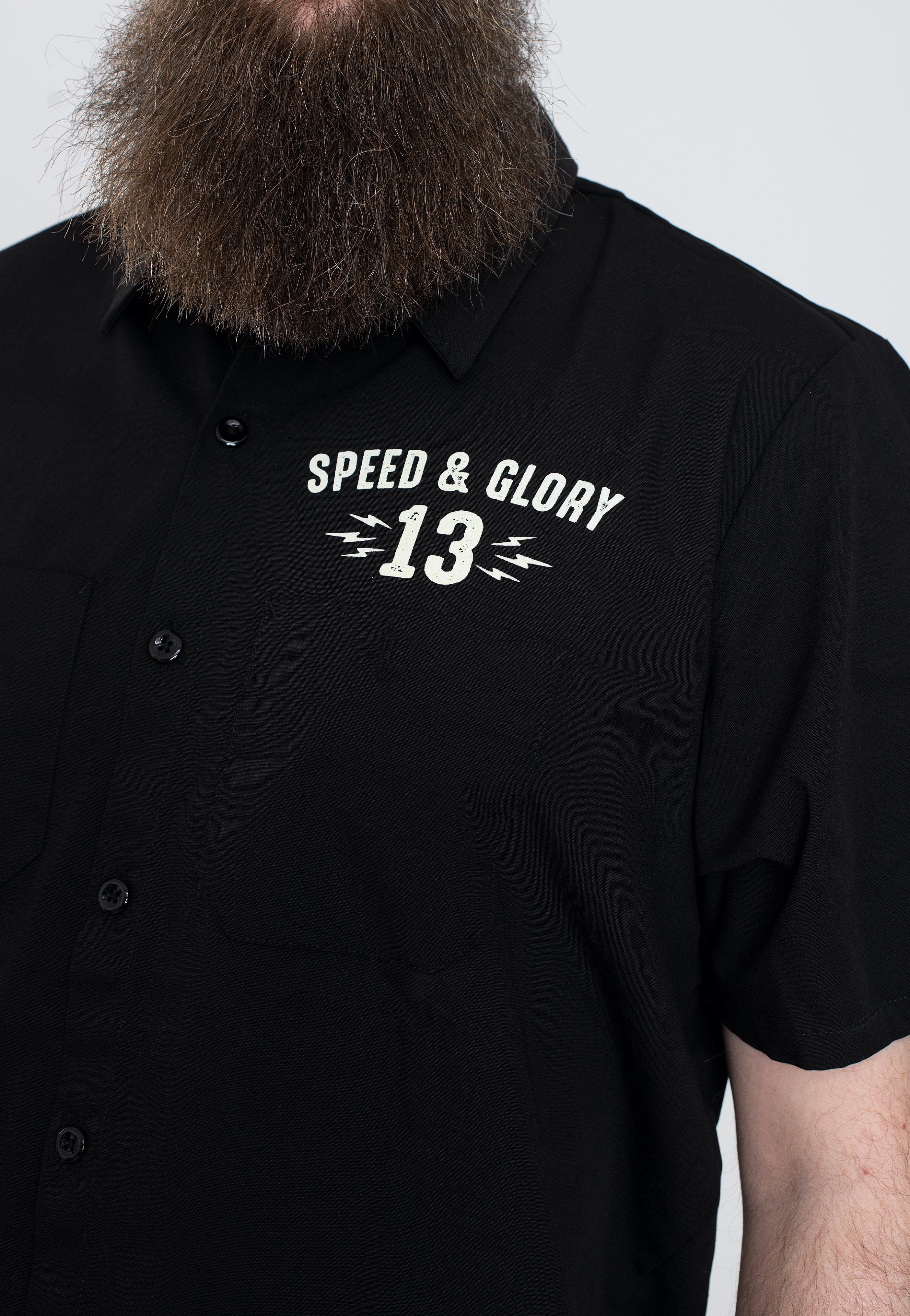Lucky 13 - Speed And Glory Work Black - Shirt | Men-Image