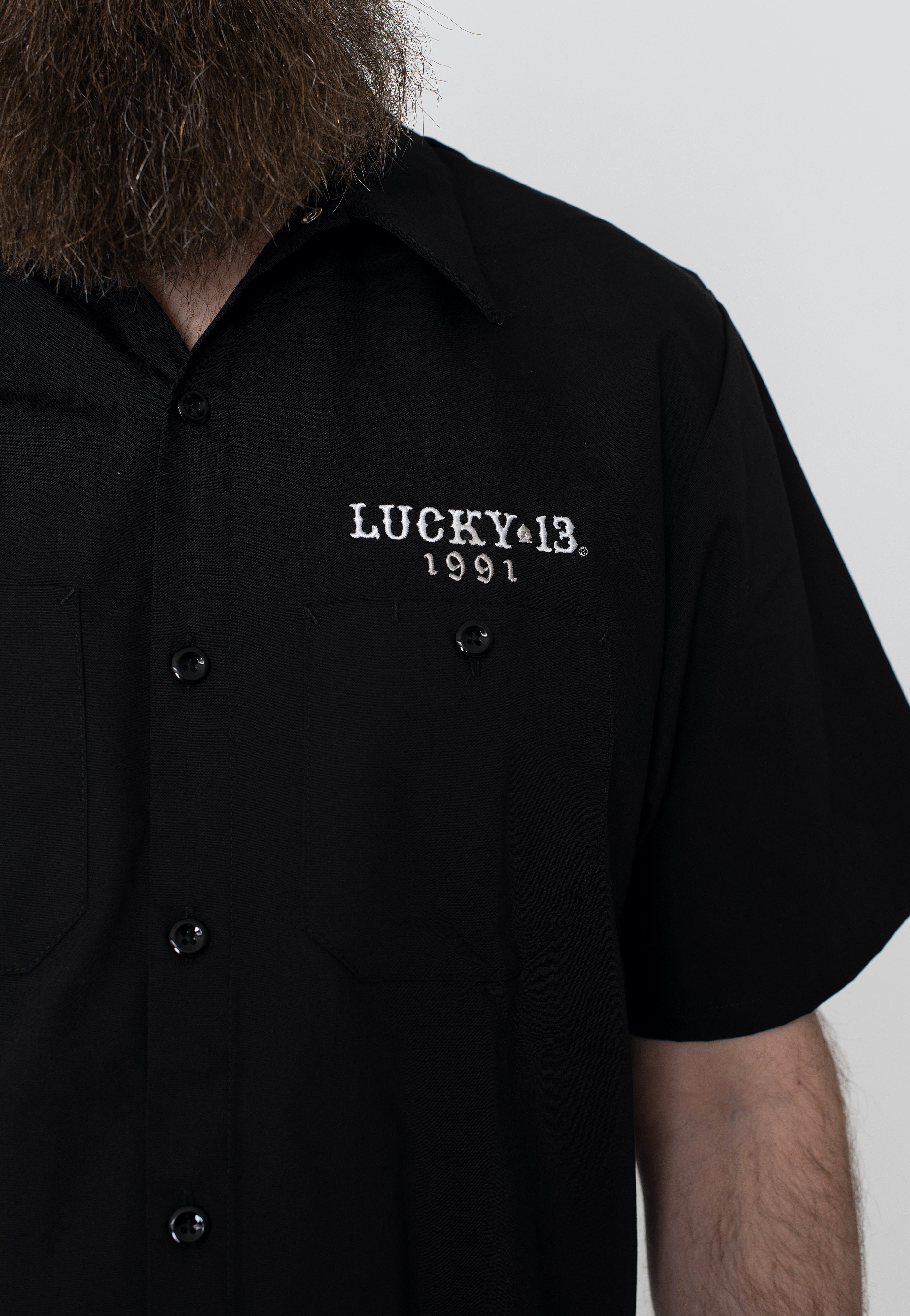 Lucky 13 - The Miss Trust Work Black - Shirt | Men-Image