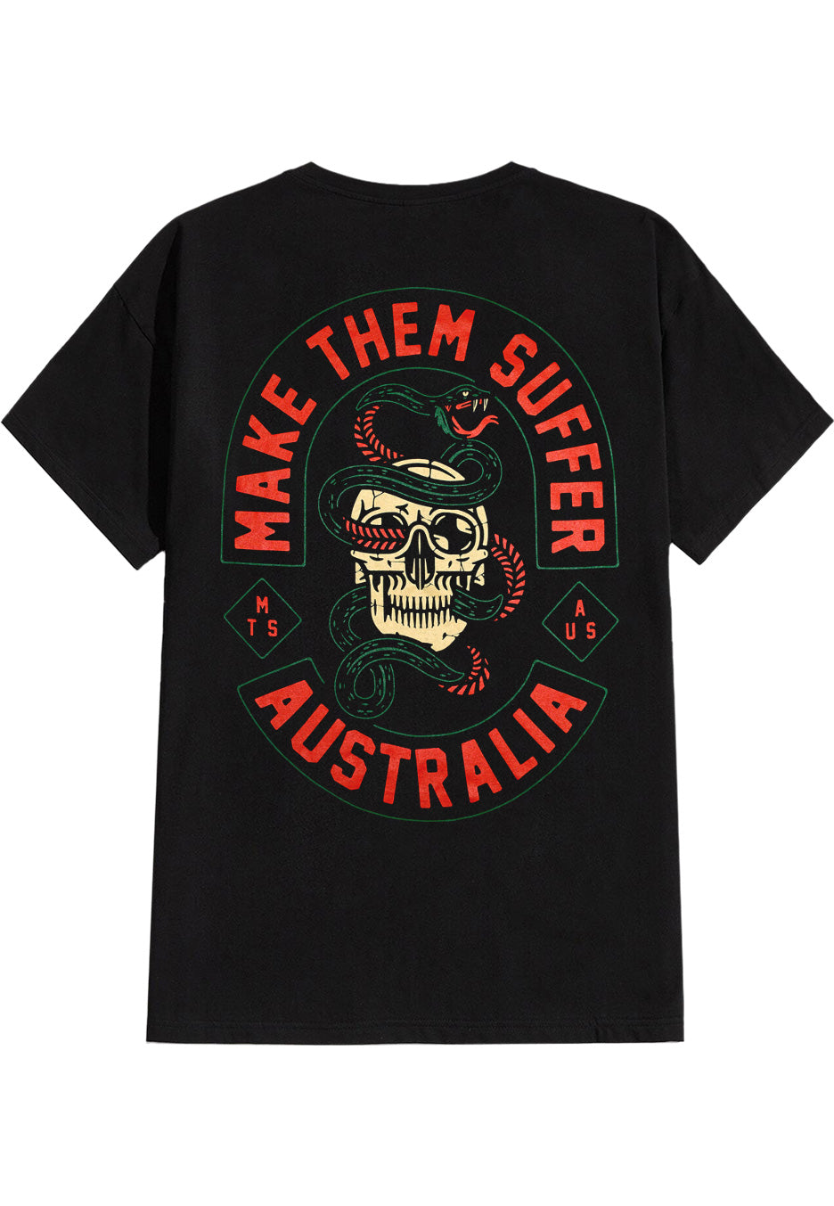 Make Them Suffer - Skull Snake - T-Shirt | Neutral-Image