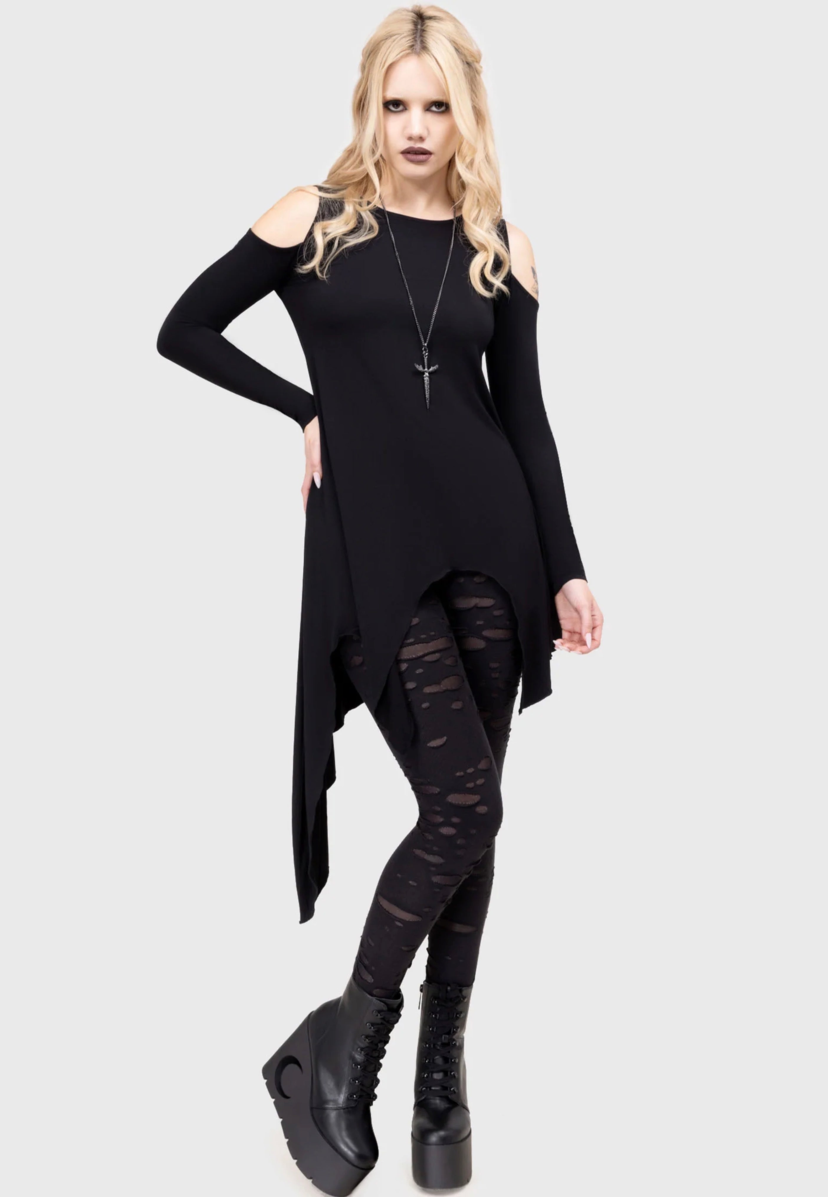 Killstar - Marrowgate Black - Leggings | Women-Image