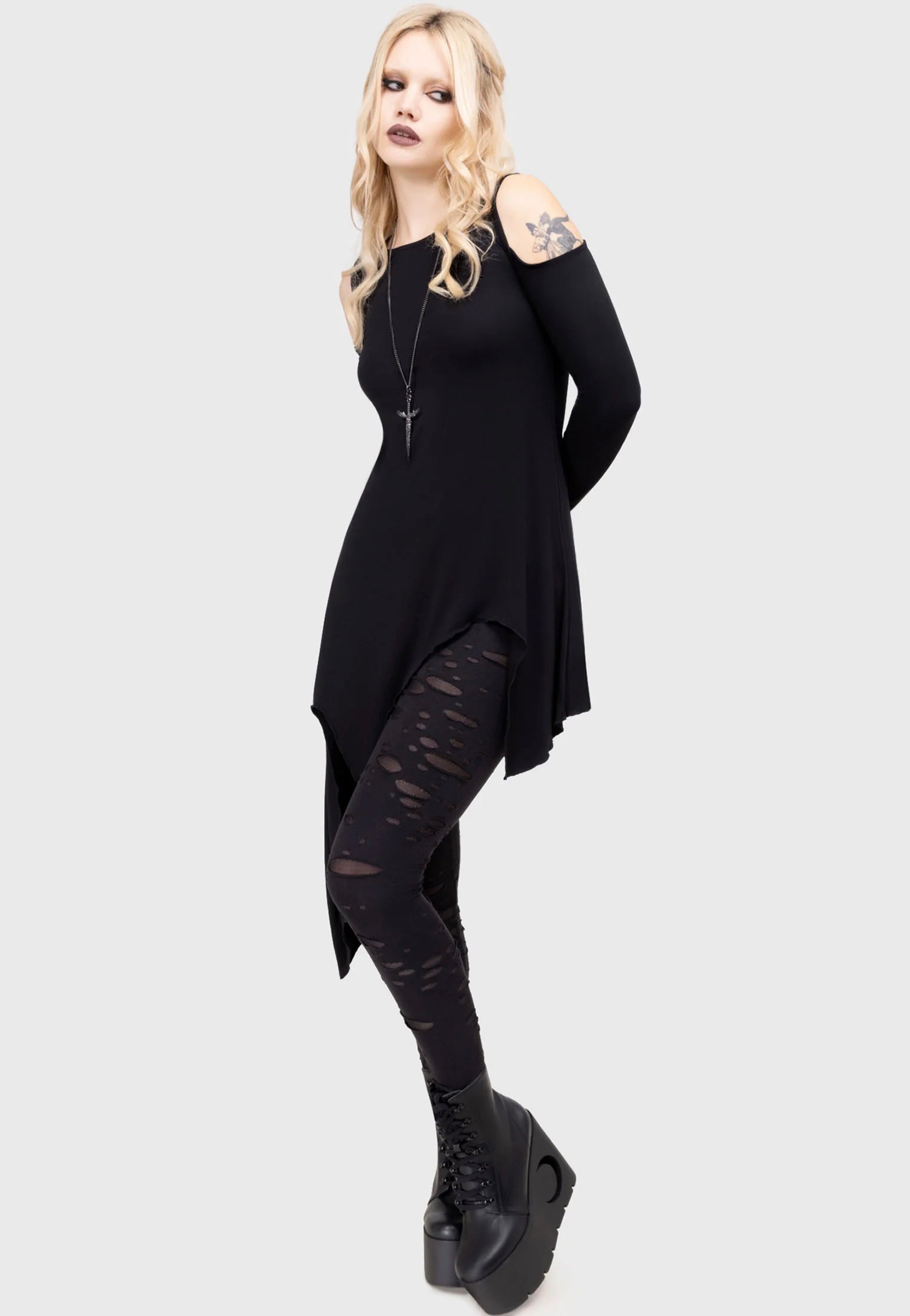 Killstar - Marrowgate Black - Leggings | Women-Image