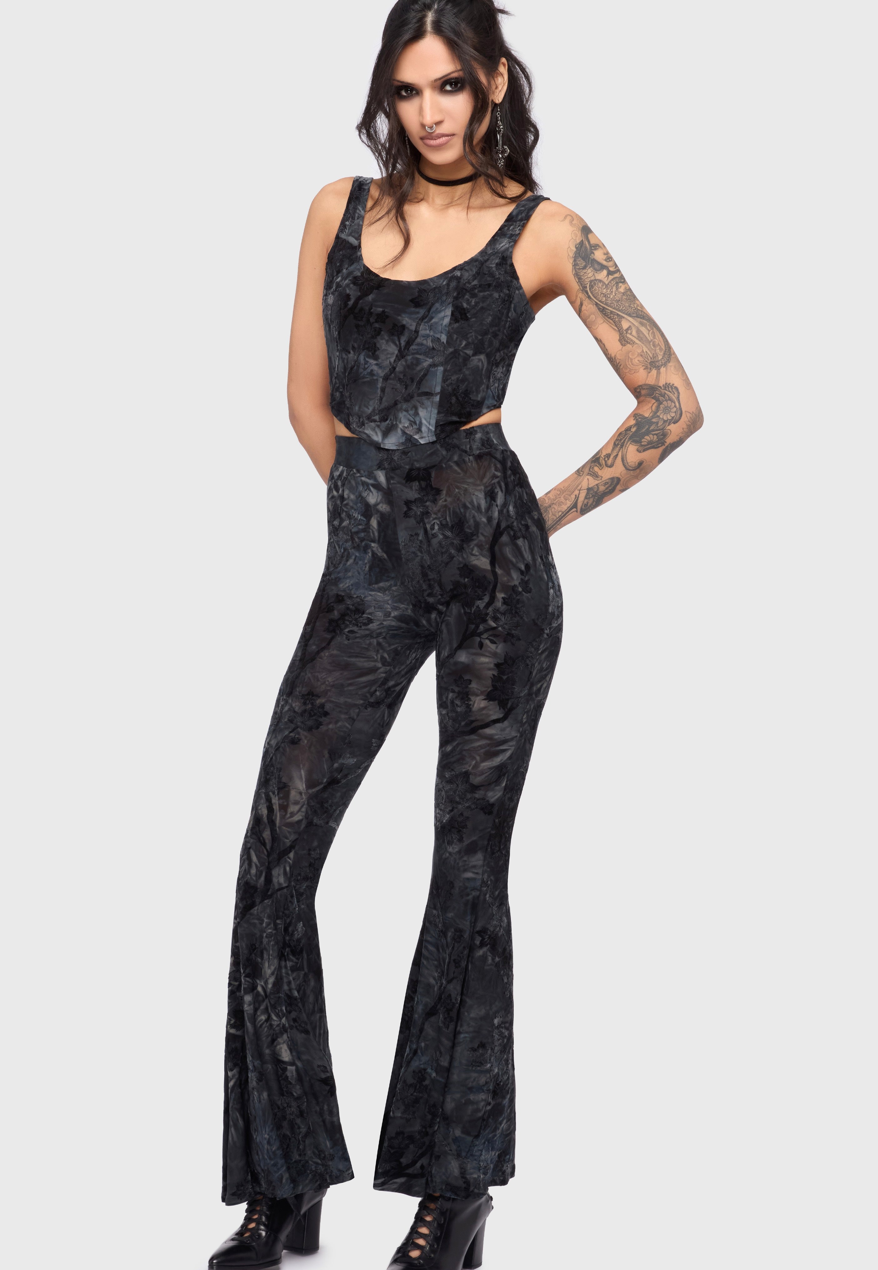 Killstar - Midnight Veil Navy - Corset | Women-Image