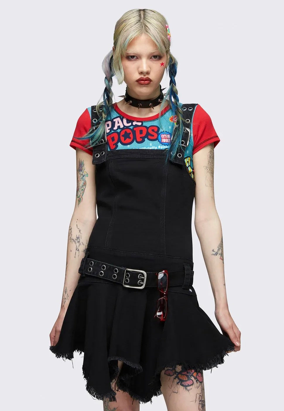 Minga London - Claire Black Denim - Dress | Nuclear Blast Minga London - Claire Black Denim - Dress | Nuclear Blast