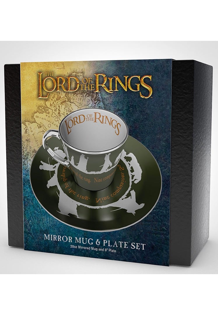 The Lord Of The Rings - Mirror Mug & Plate - Set