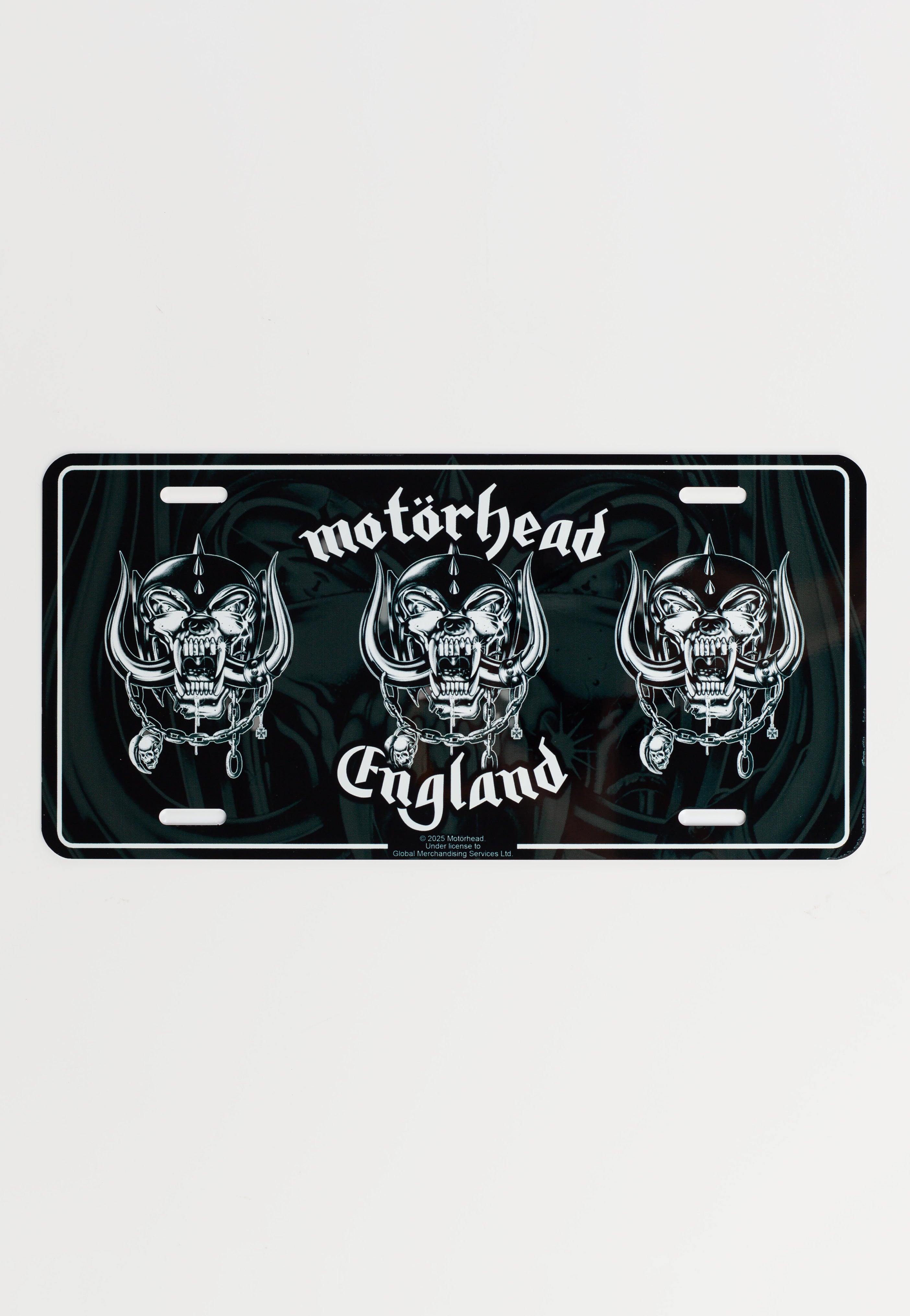 MOTORHEAD 未使用フルフェイス　Ｌ　マットブラック　新品ピンシールド付き Motörhead - England - Licence Plate | Nuclear Blast