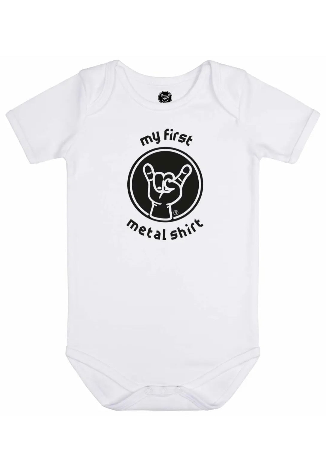 Metal Kids My First Metal Shirt White Babygrow Bodysuit