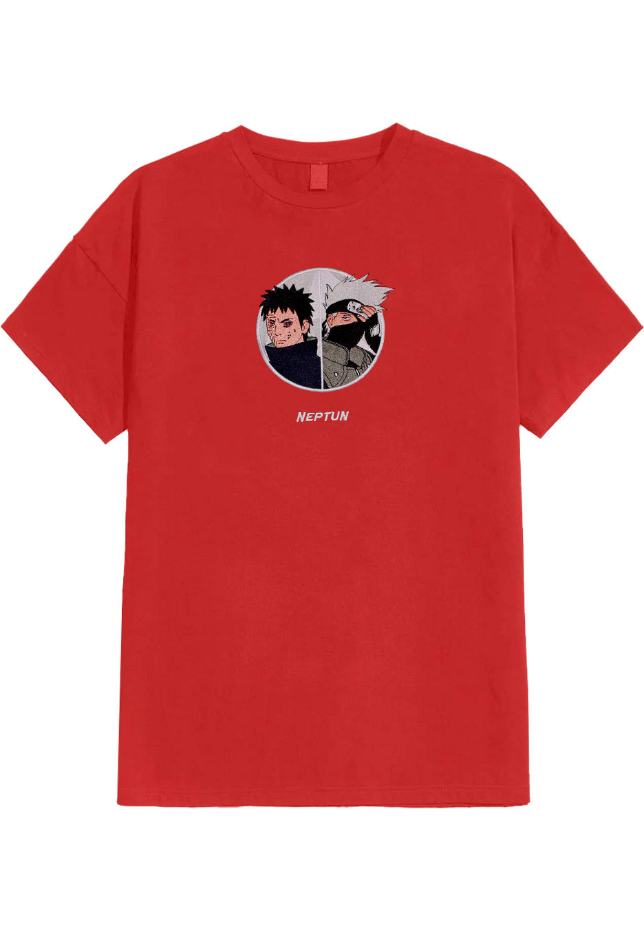 Neptun x Naruto - Kakashi & Obito Red - T-Shirt | Neutral-Image