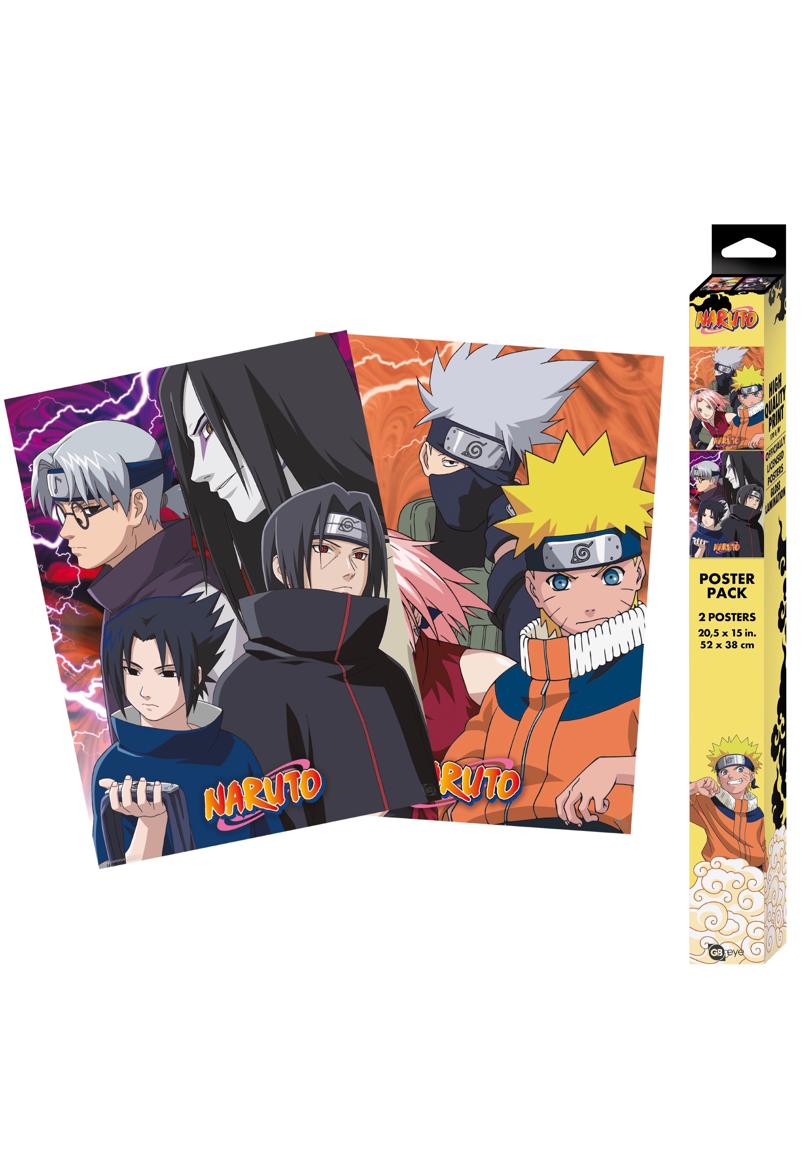 Naruto - Konoha Ninjas / Deserts Chibi Set - Poster | Nuclear Blast