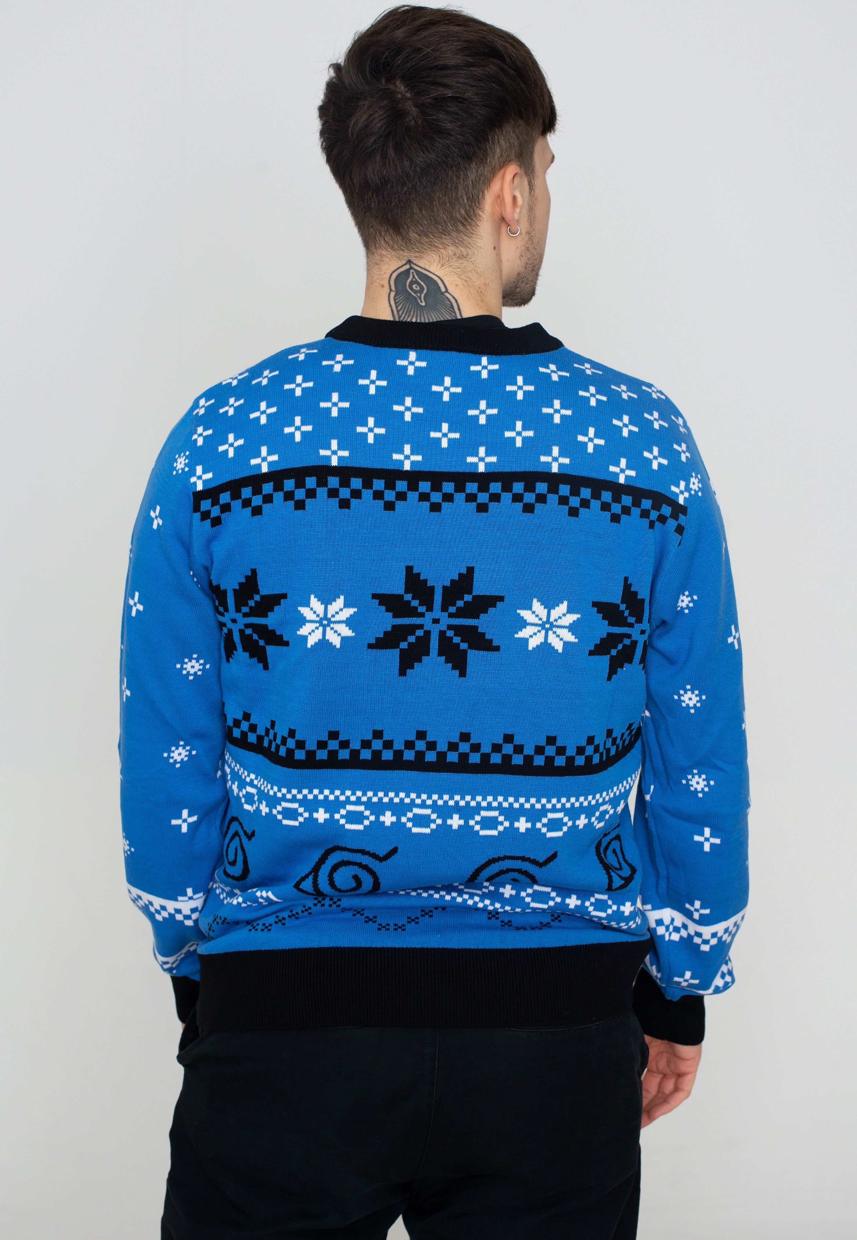 Naruto - Logo Xmas Knit Blue - Pullover | Men-Image