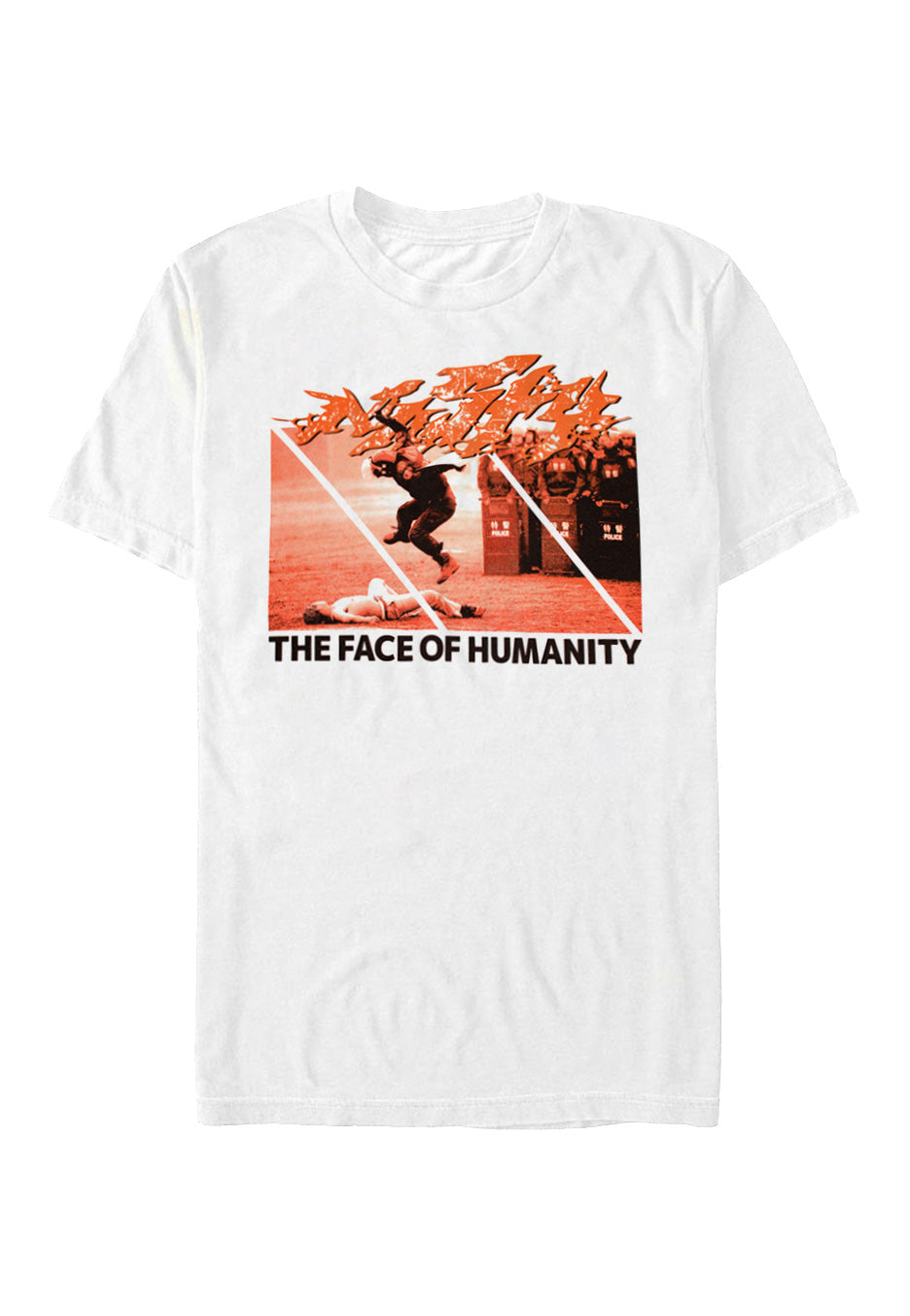 Nasty - Face Of Humanity White - T-Shirt