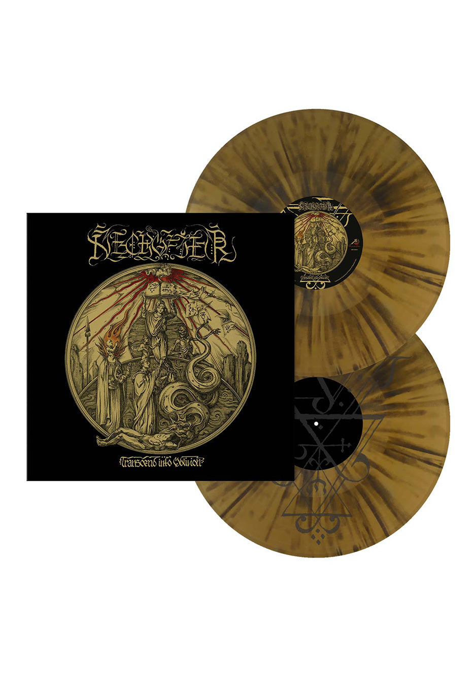 Necrofier - Transcend Into Oblivion Ltd. Gold w/Black - Splattered 2 Vinyl | Neutral-Image