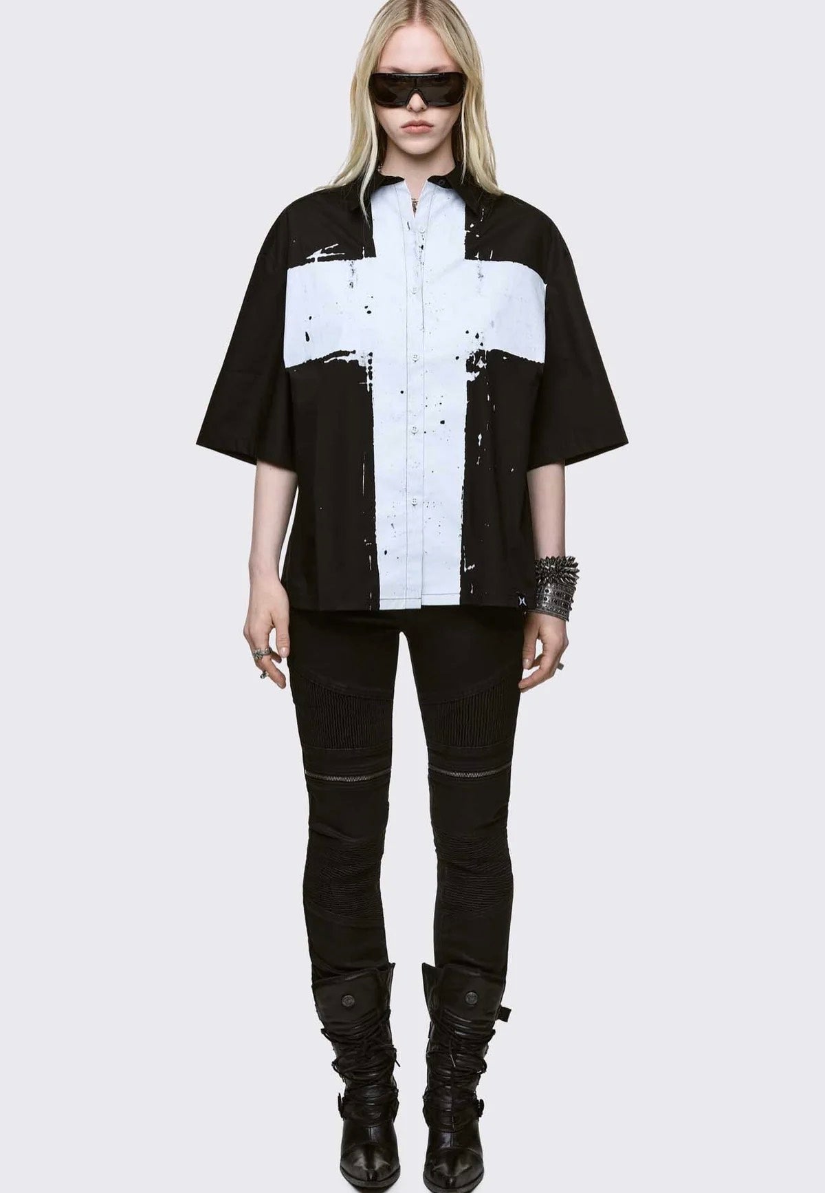 Minga London - Never Saint Black - Shirt | Women-Image