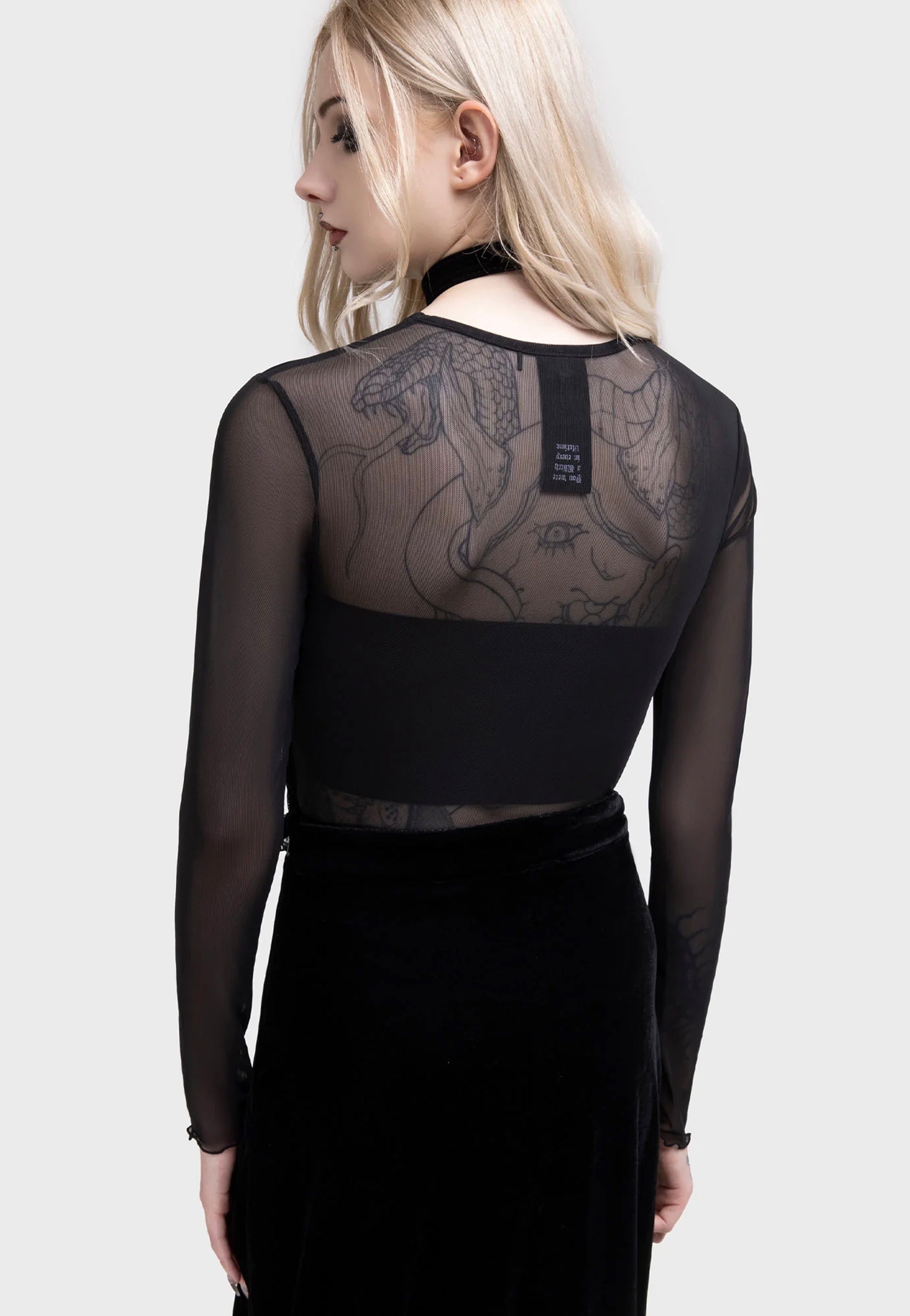 Killstar x Moonbloom - Nightblossom Black - Top | Women-Image