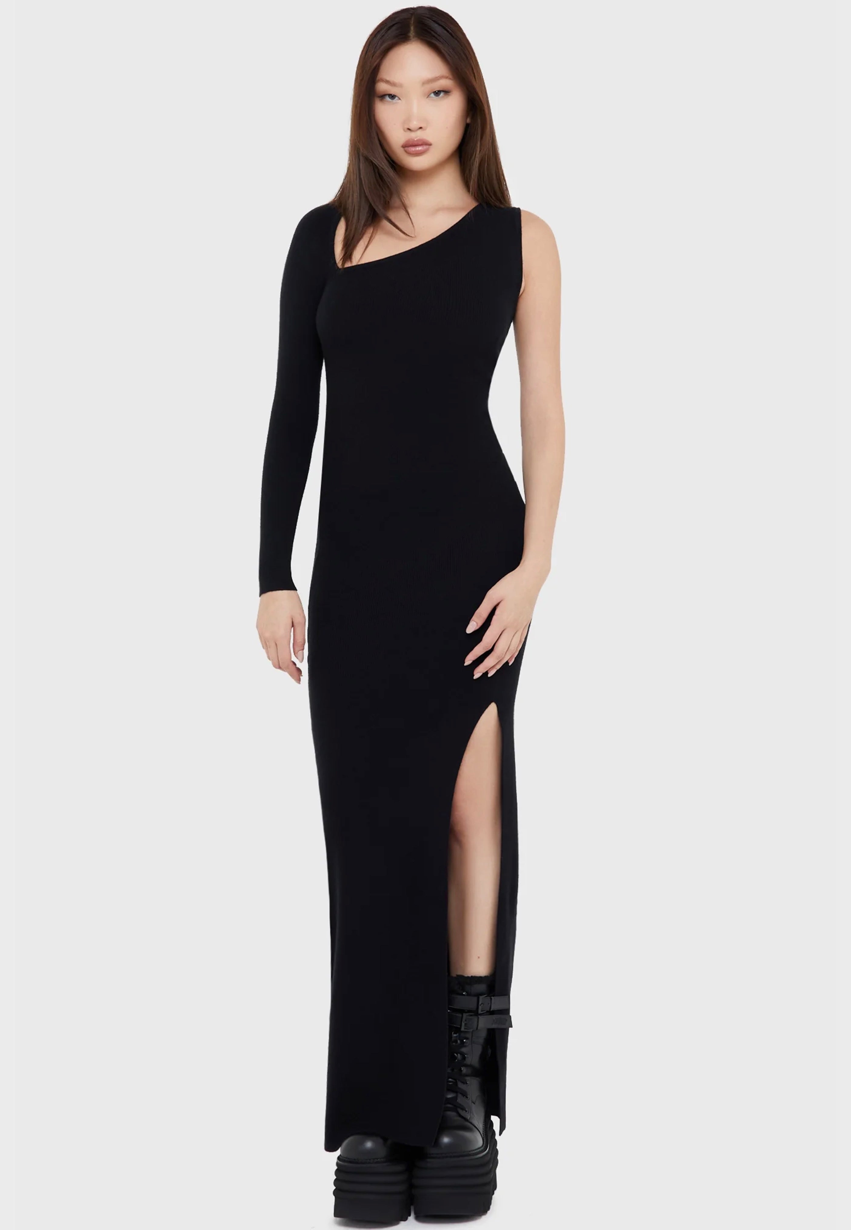 killstar bodycon dress Killstar Willow's Whim Pencil Dress Black