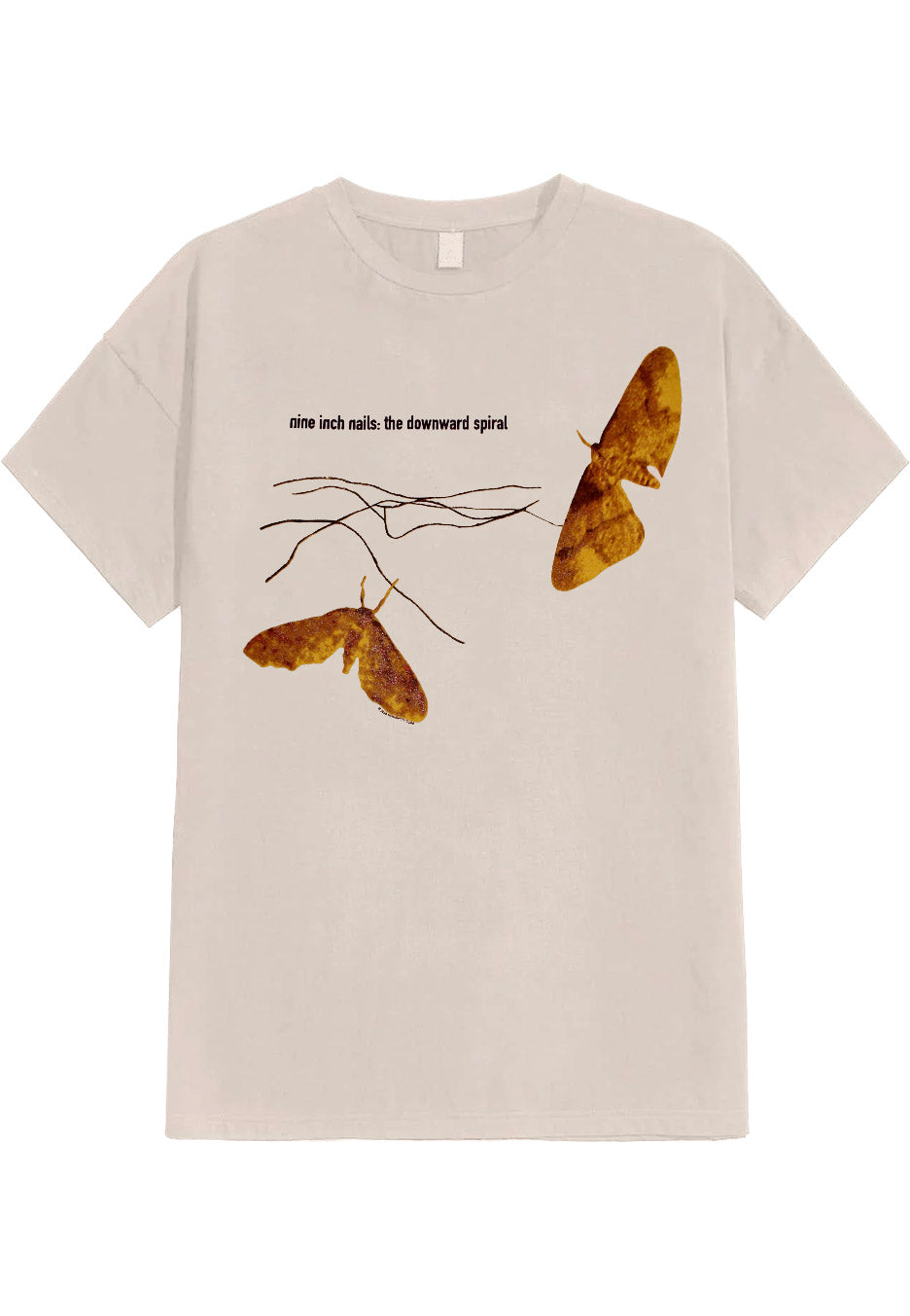 Nine Inch Nails Tシャツ The Downward Spiral Nine Inch Nails - The Downward Spiral Moth Sand - T-Shirt