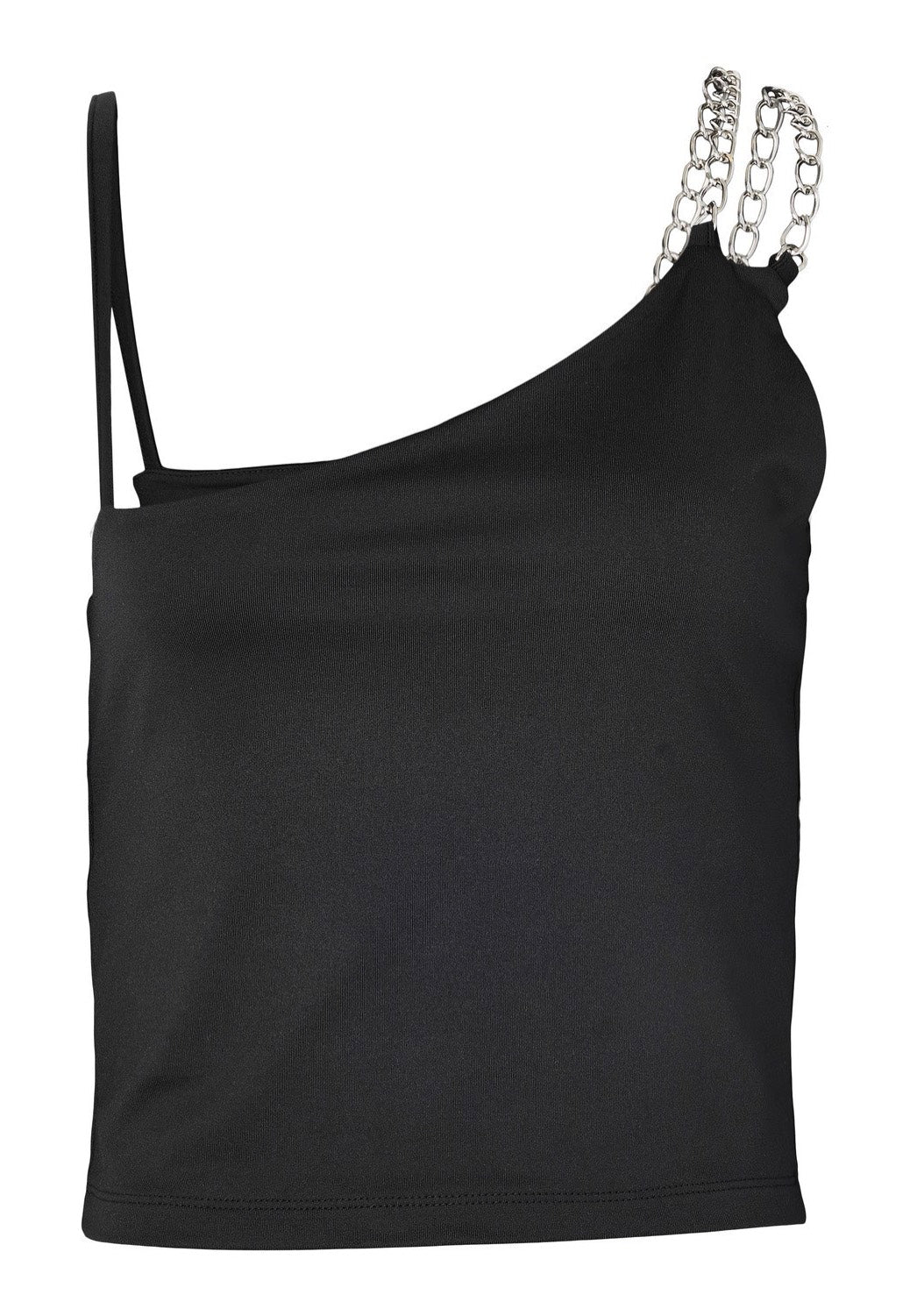 Noisy May - Celeste Singlet Chain Detail Black - Top | Women-Image