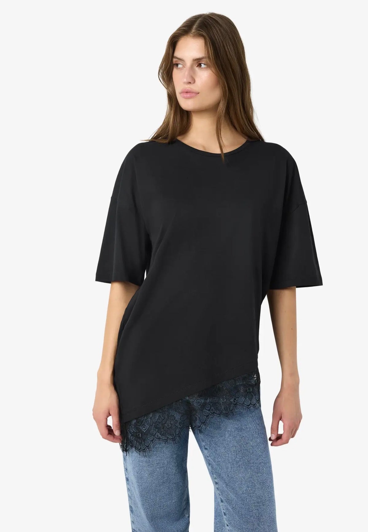 Noisy May - Easy Lace Tnt Black - T-Shirt | Women-Image