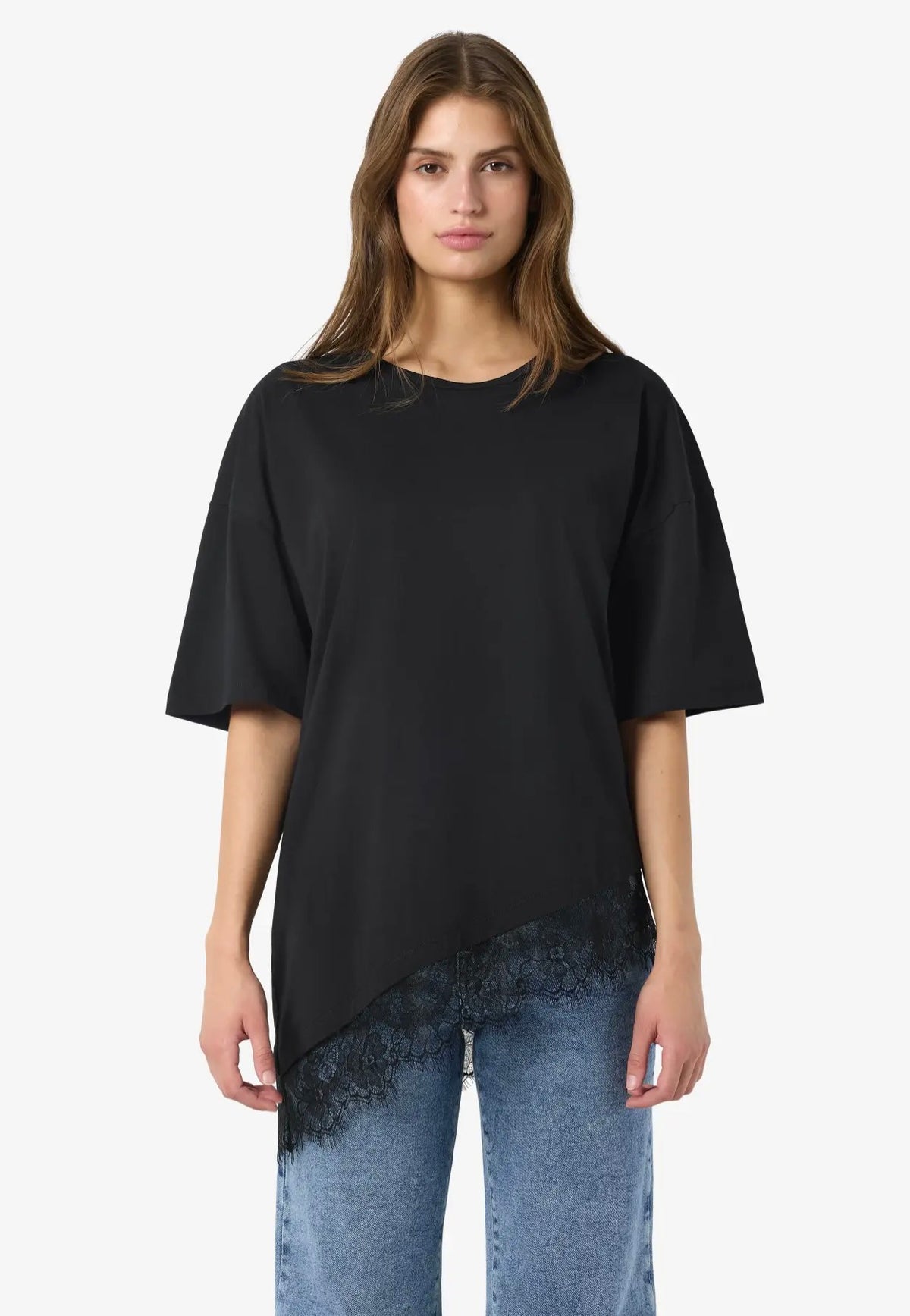 Noisy May - Easy Lace Tnt Black - T-Shirt | Women-Image