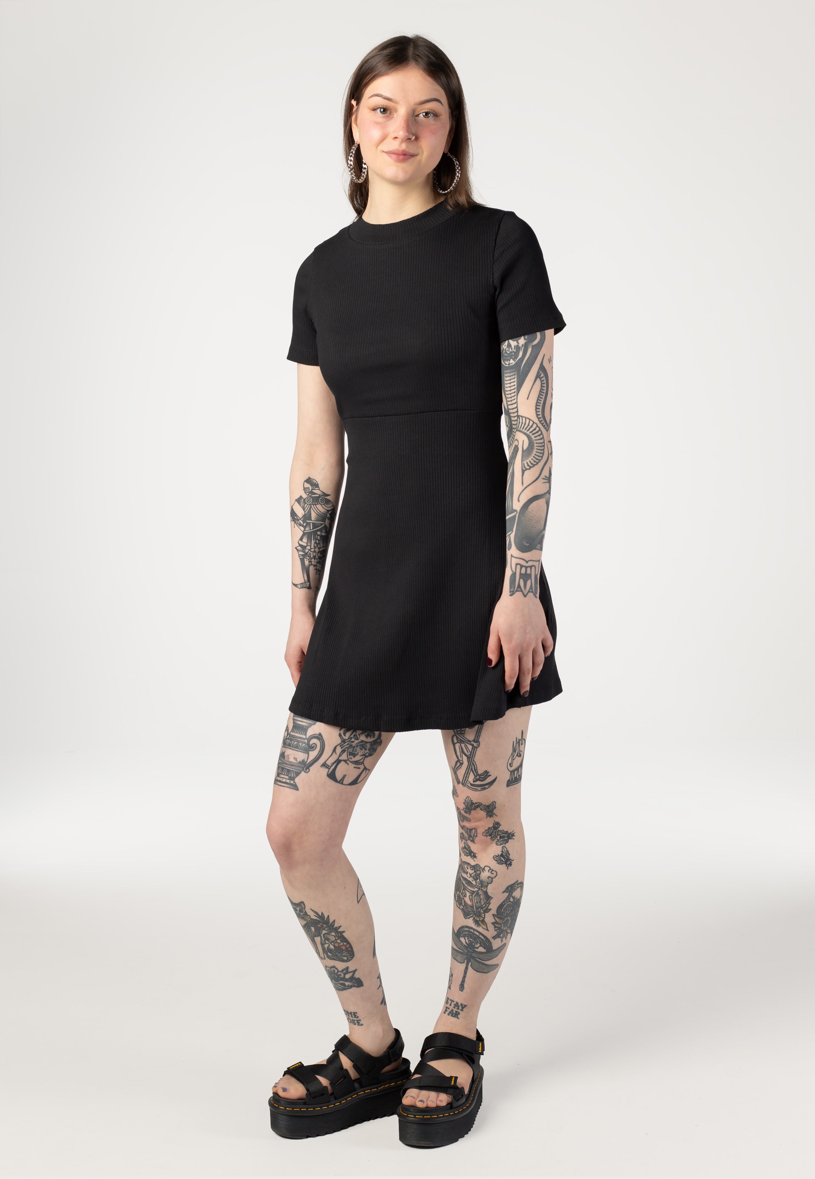 Noisy May - Elinor Black Solid - Dress | Women-Image