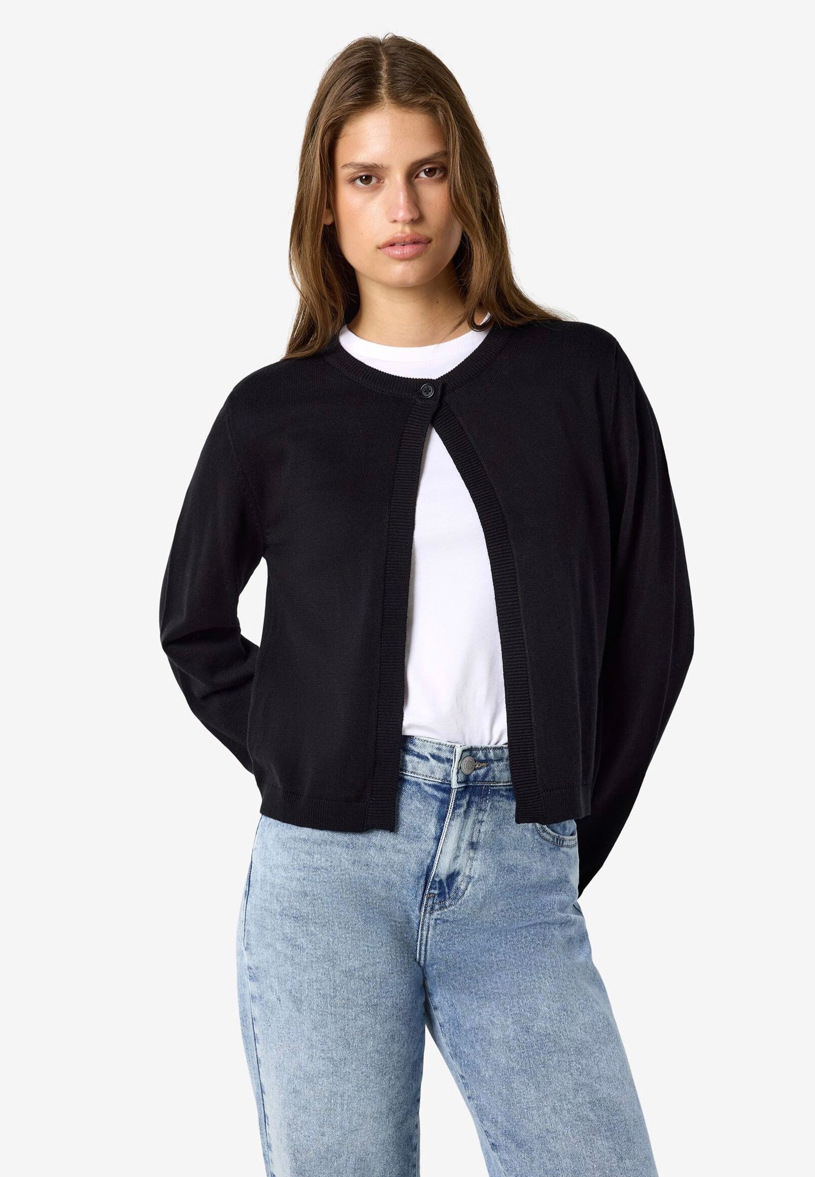 Noisy May Maysa O-Neck Knit Black Cardigan