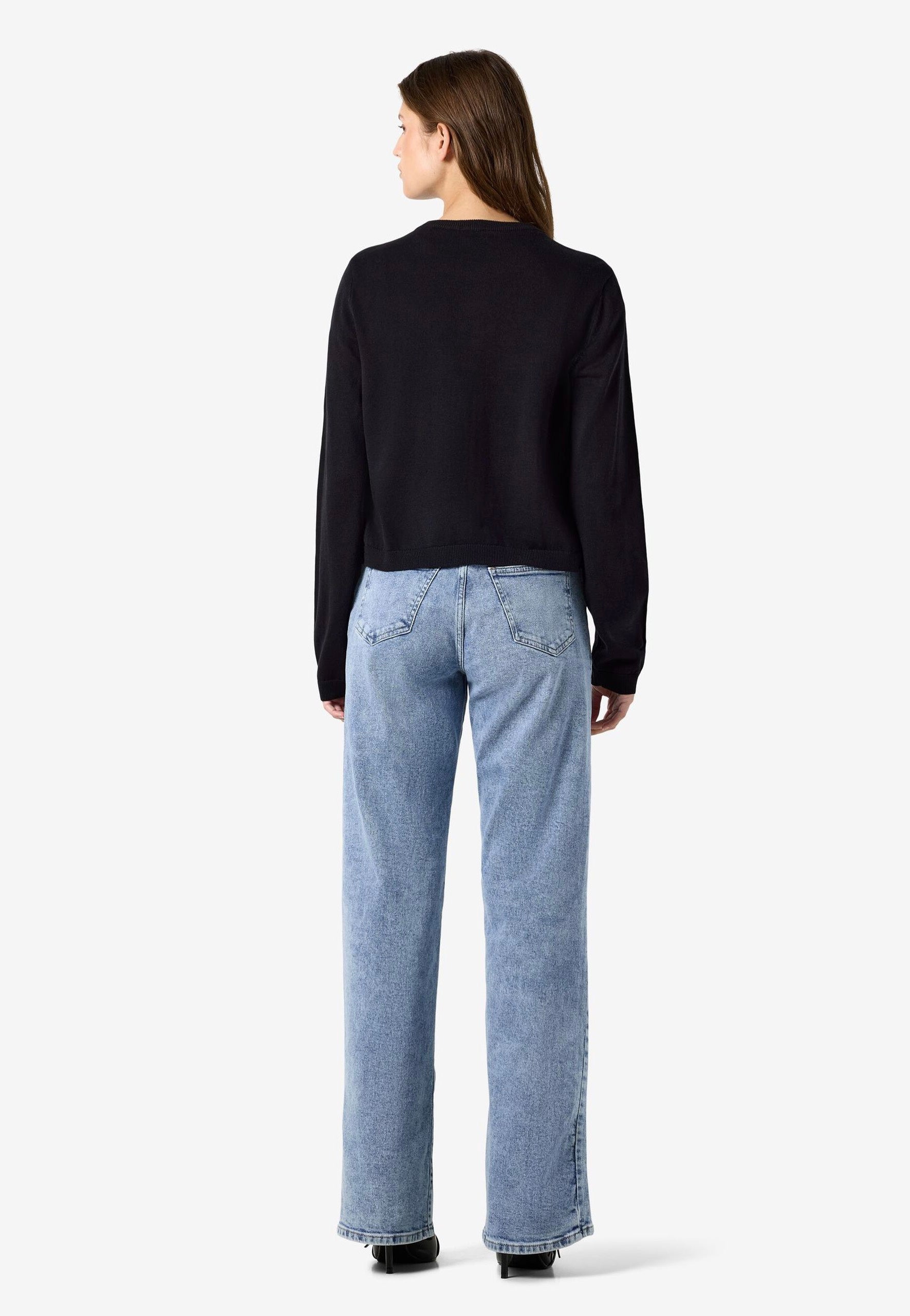 Noisy May Maysa O-Neck Knit Black Cardigan