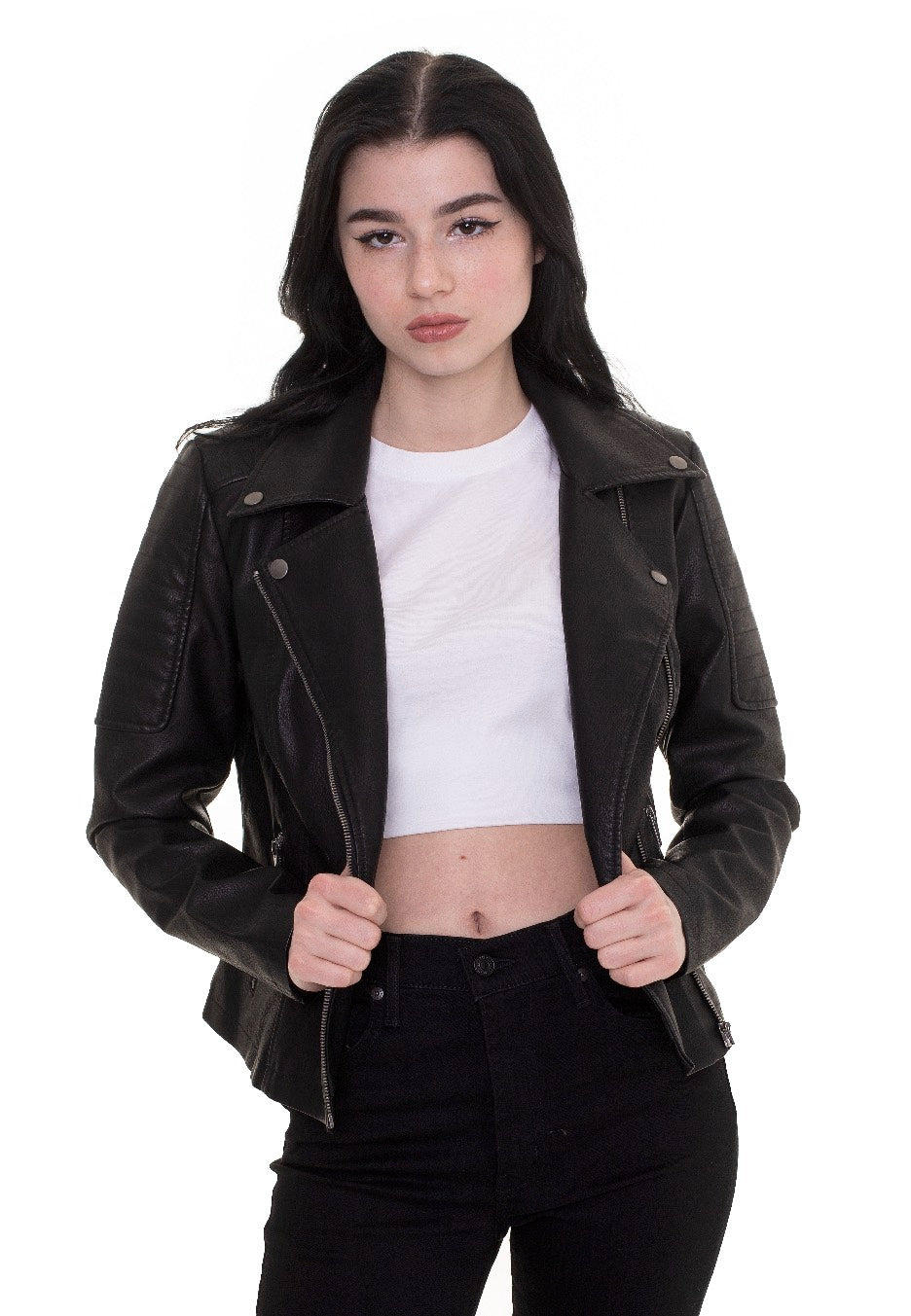 Noisy May - Rebel Black - Leather Jacket | Women-Image