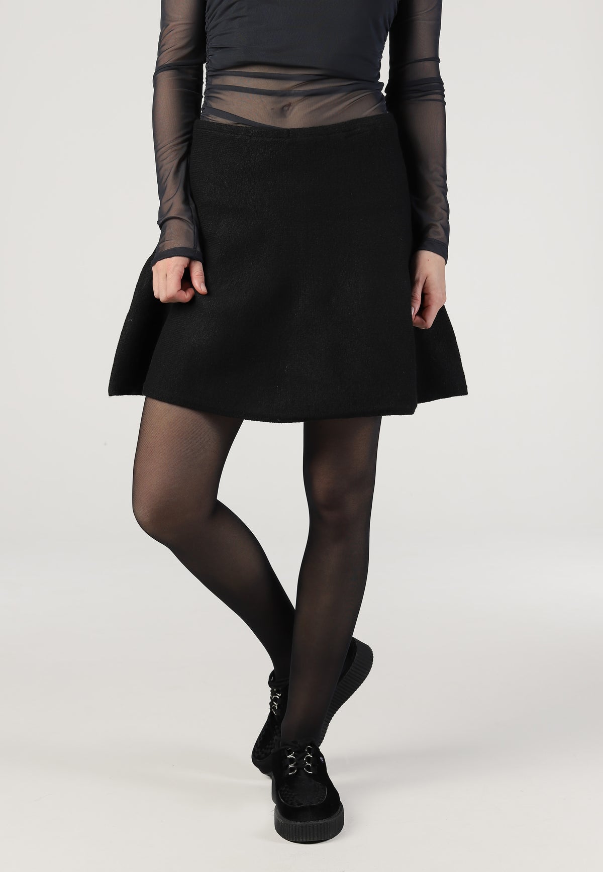 Noisy May Sloan Knit Black Minifalda