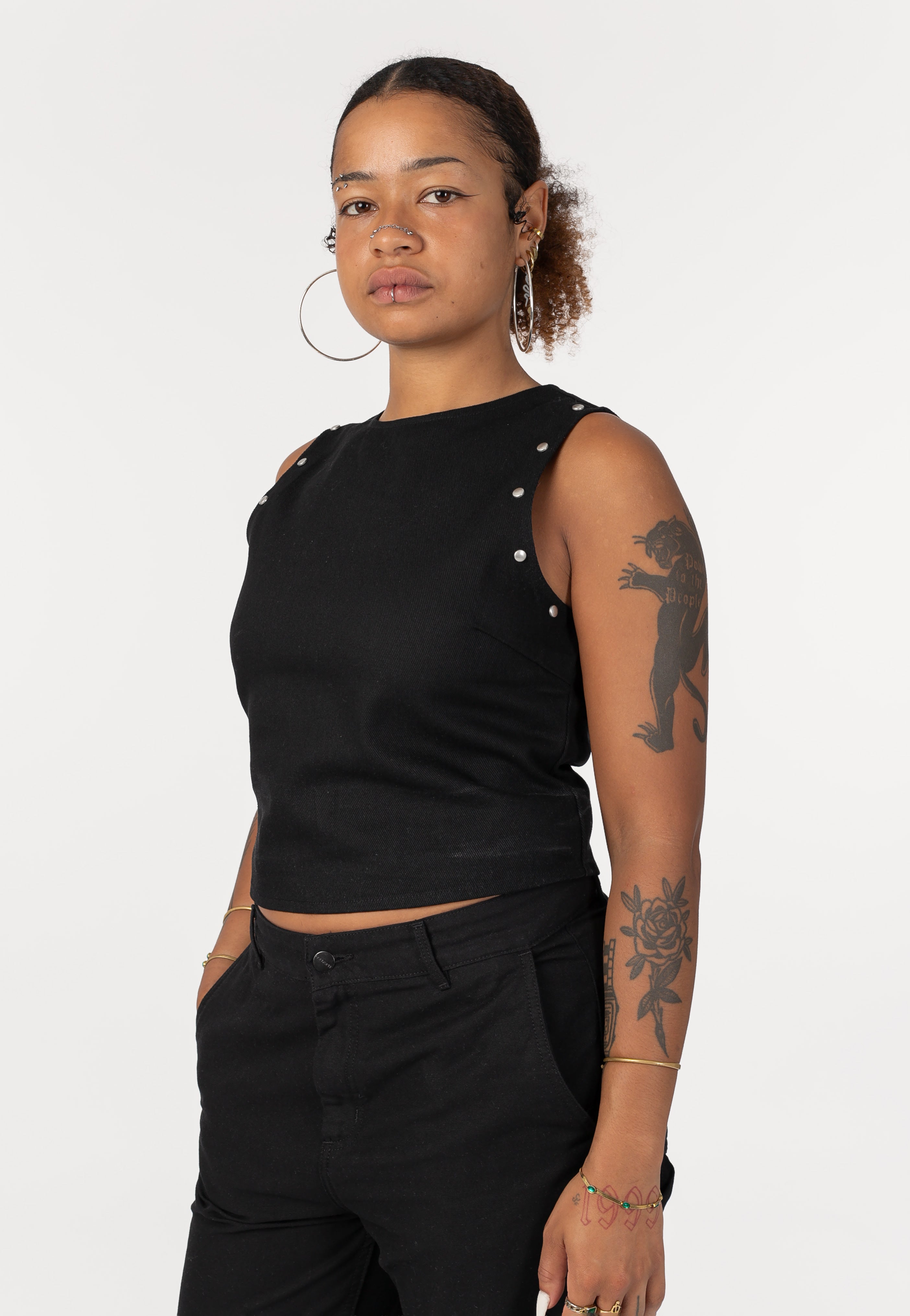 Noisy May - Twinkle Stud Black - Top | Women-Image
