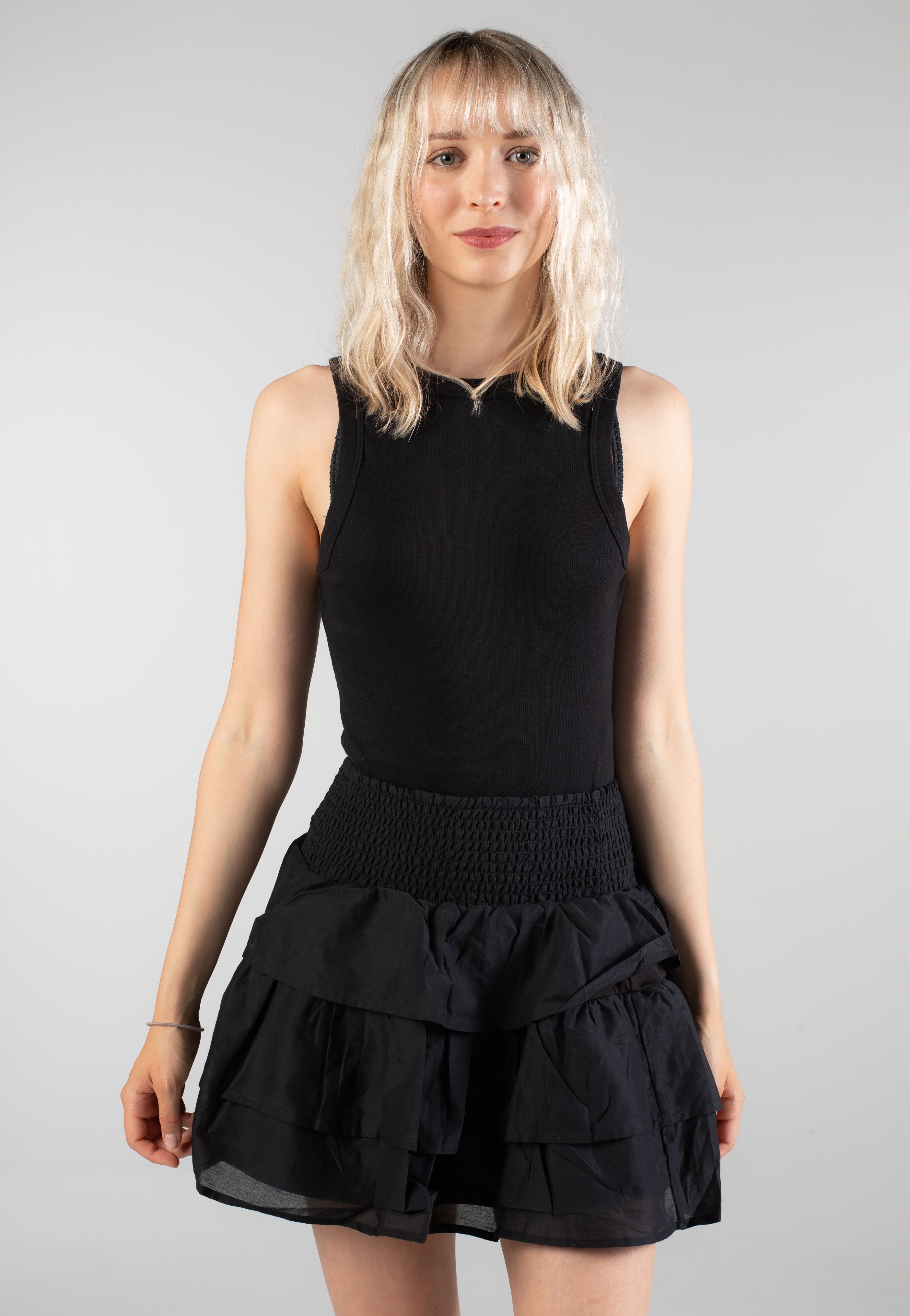 Noisy May - Glinda Smock Layer Black - Skirt | Women-Image